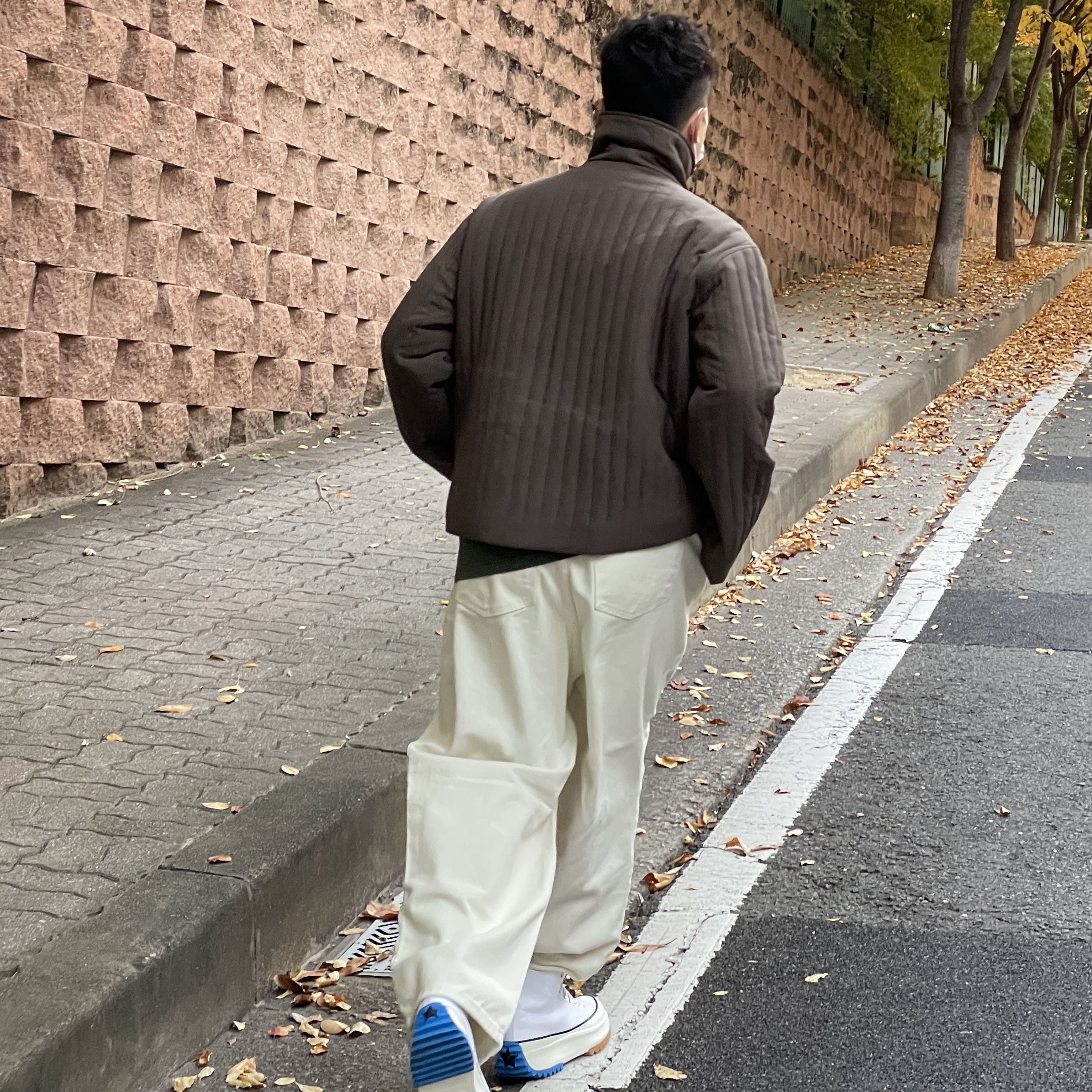 Converse x JW Anderson Run Star Hike Hi White 착용 스타일