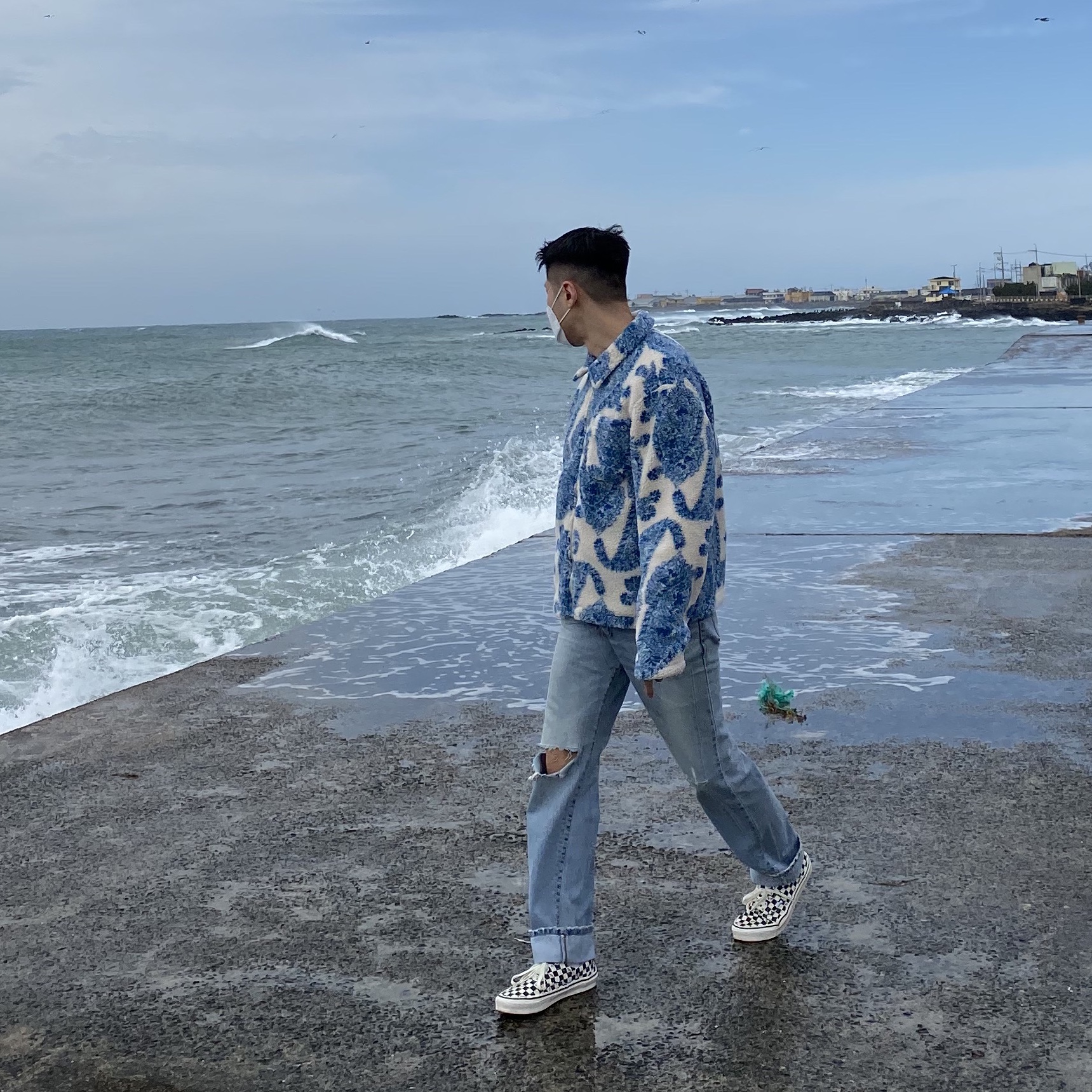 Vans Vault OG Era LX Checkerboard Canvas 착용 스타일