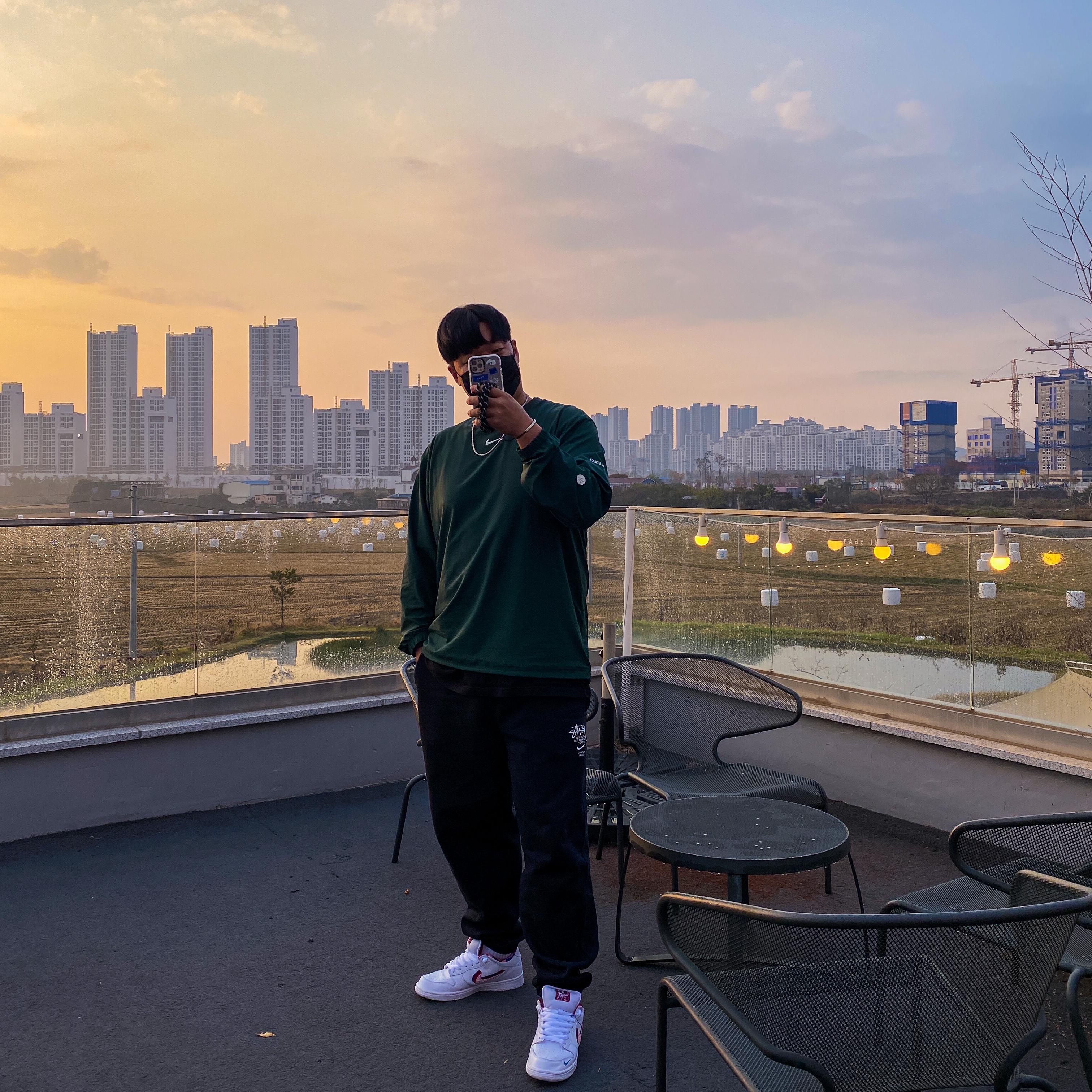 Nike x Drake Nocta Golf Crewneck Top Green - US/EU, Nike x Drake Nocta Golf Crewneck Top Green - Asia 착용 스타일