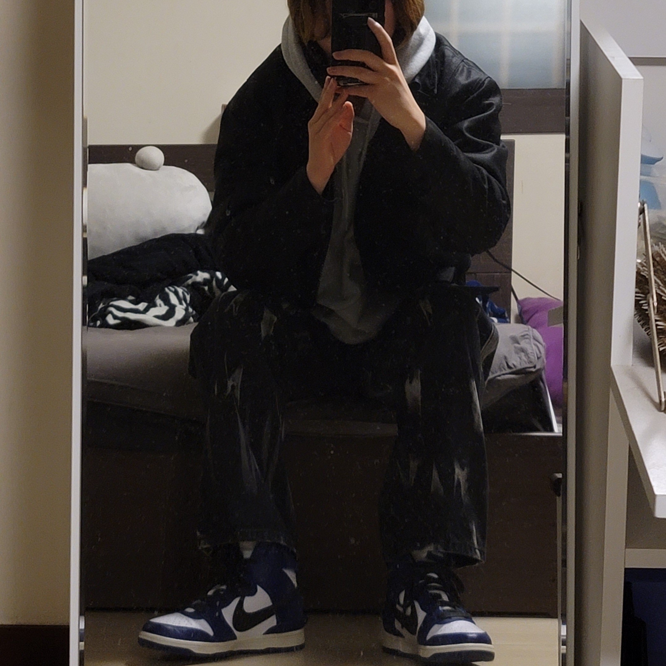 Nike x Ambush Dunk High Deep Royal Blue 착용 스타일