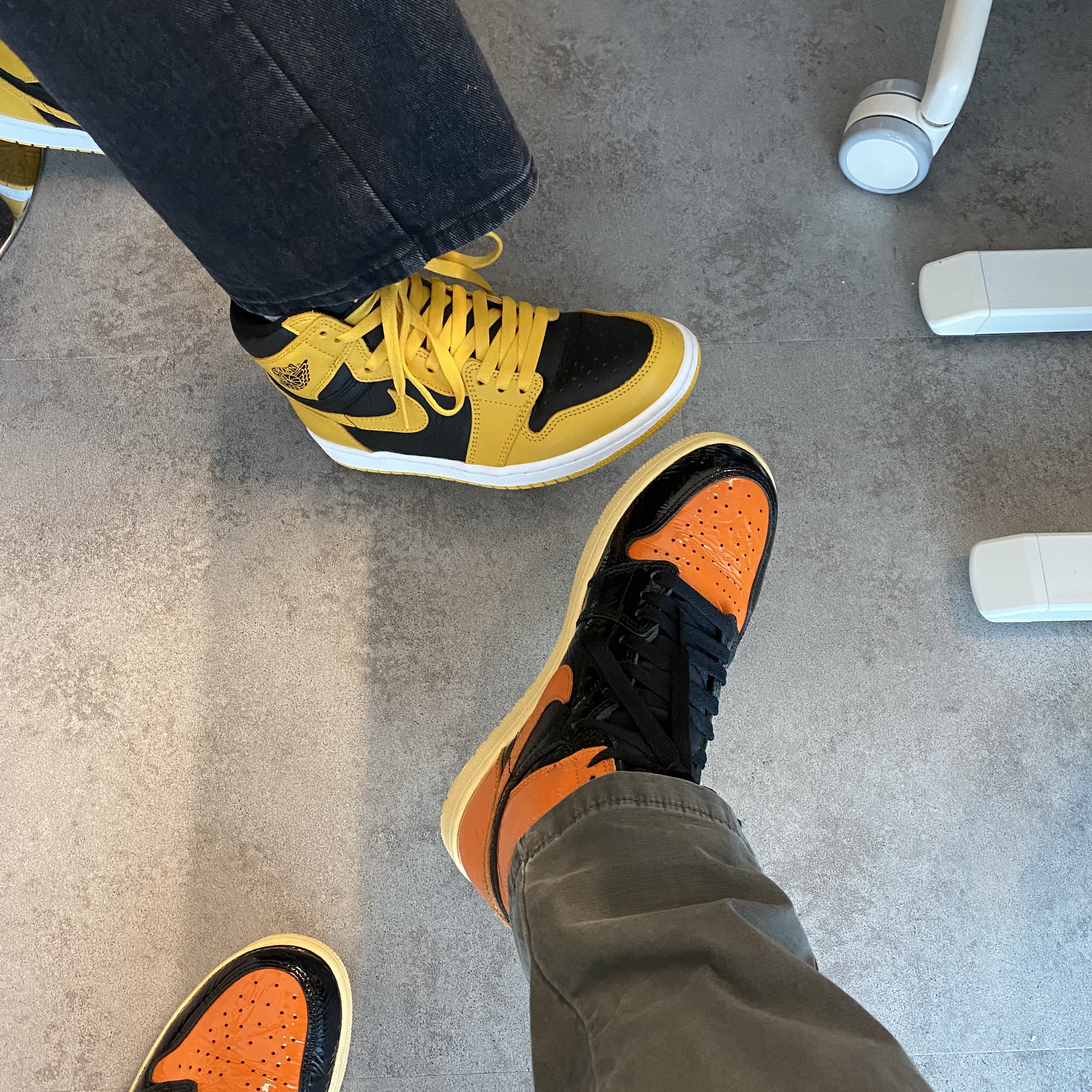 Jordan 1 Retro High OG Pollen, Jordan 1 Retro High Shattered Backboard 3.0 착용 스타일