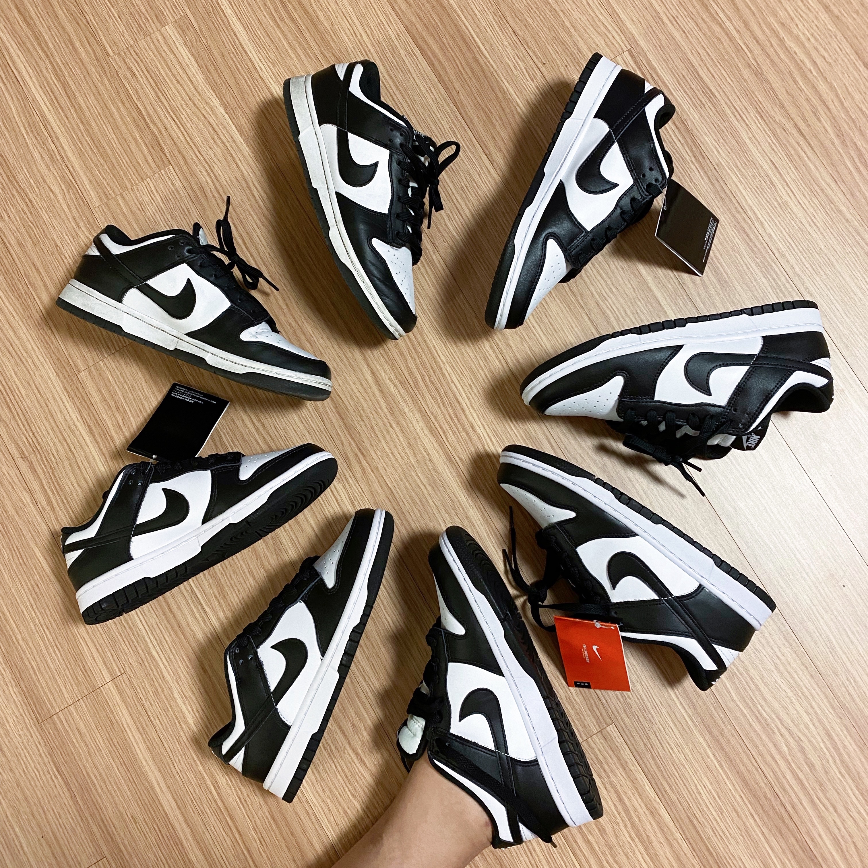 Nike Dunk Low Retro Black, (W) Nike Dunk Low Black 착용 스타일
