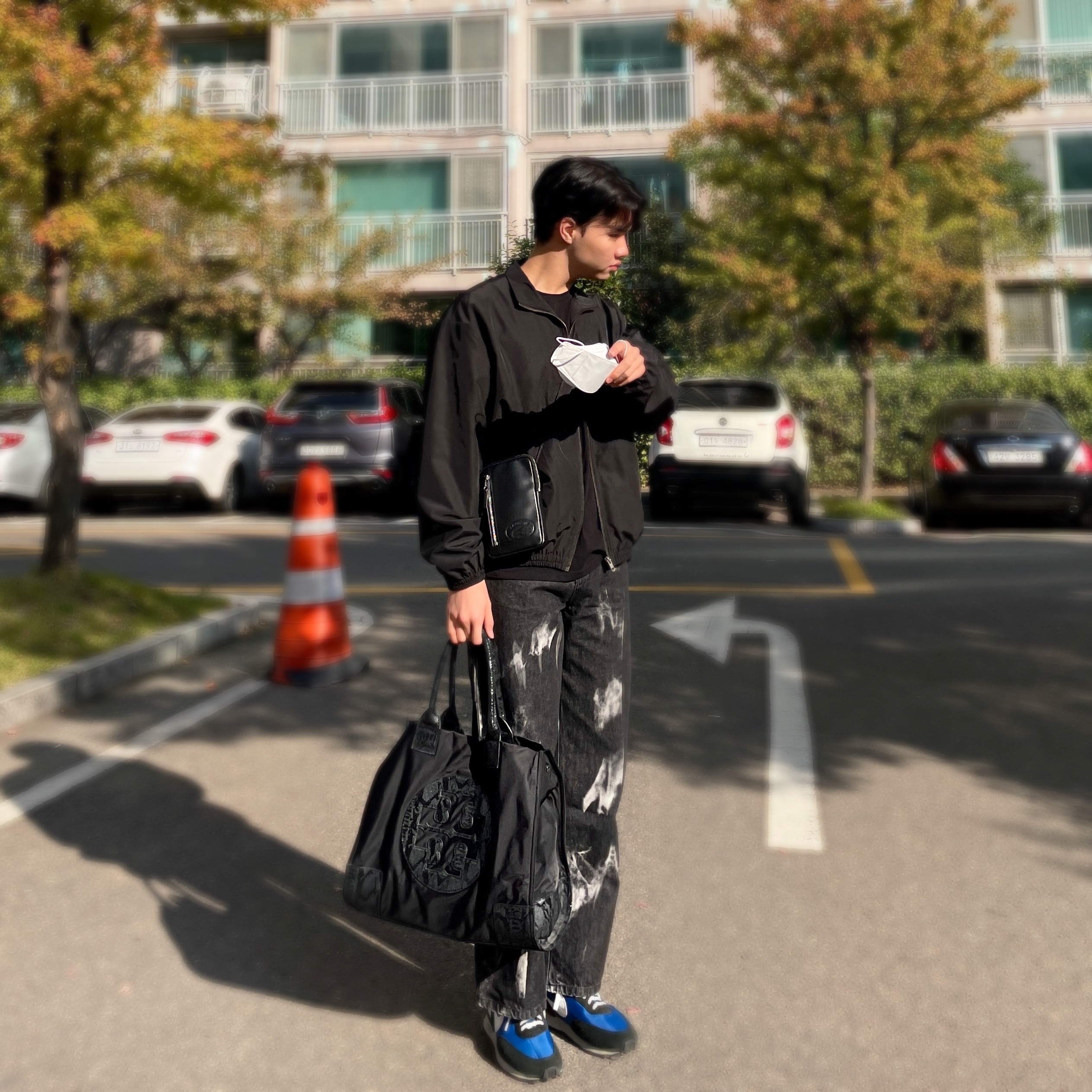 Nike x Undercover Daybreak Blue Jay 착용 스타일