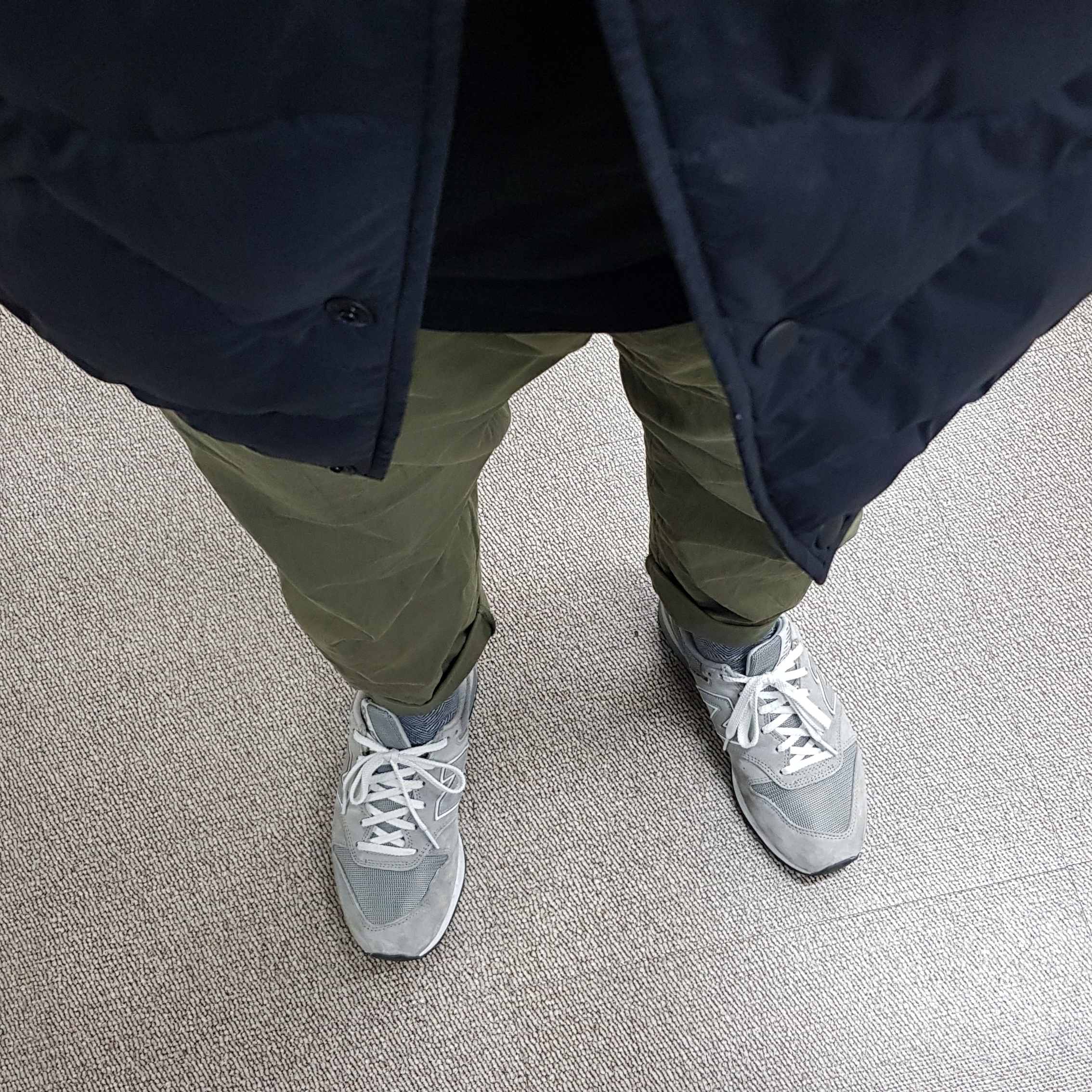 New Balance 996 Grey 착용 스타일
