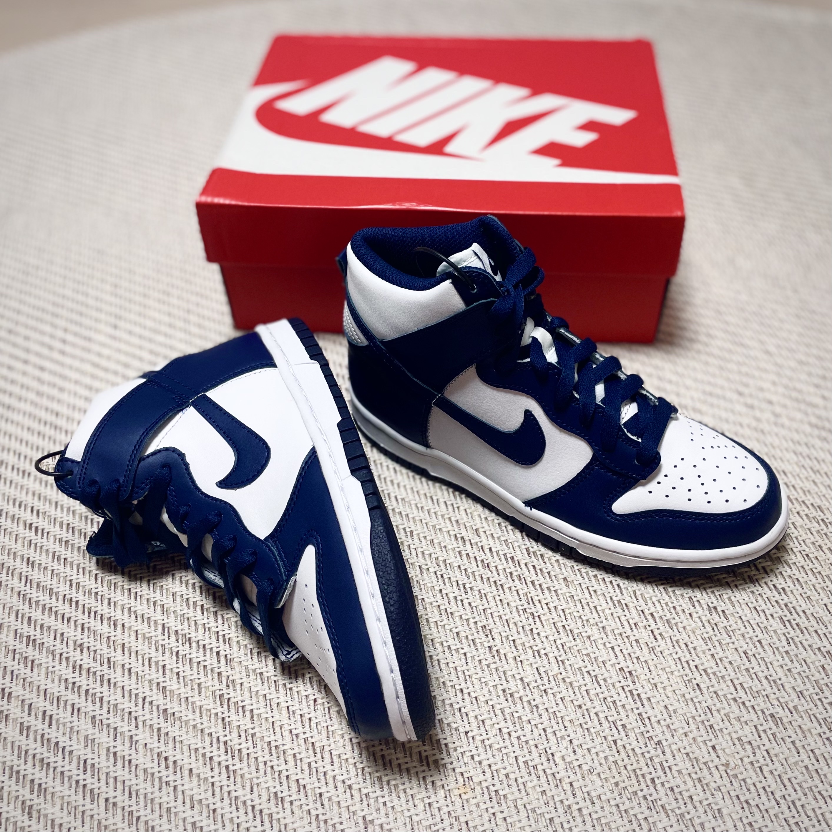 (GS) Nike Dunk High Championship Navy 착용 스타일