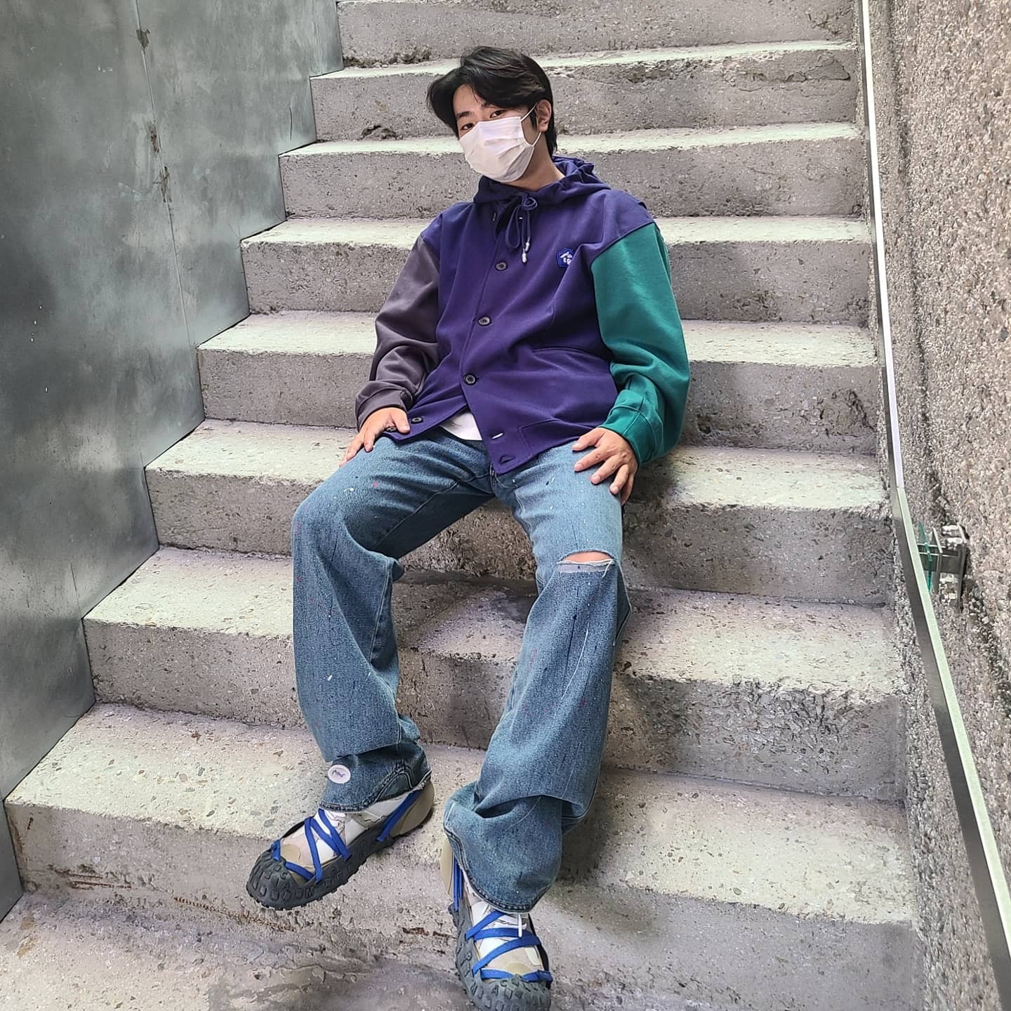 (W) Camper x Ader Error Proto-240-S Cinder German Shoes 착용 스타일