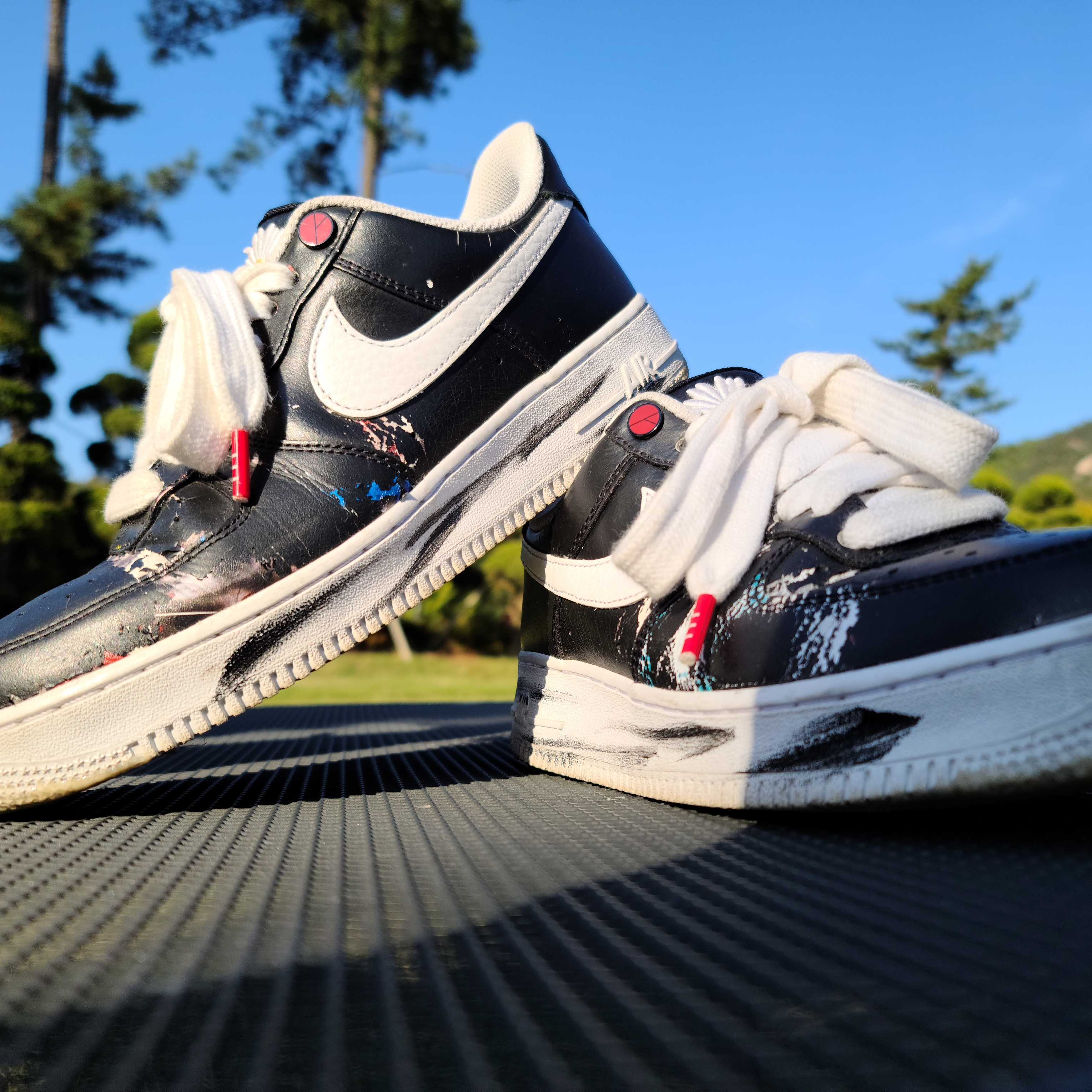 Nike x Peaceminusone Air Force 1 Low Para-Noise 착용 스타일 - 2
