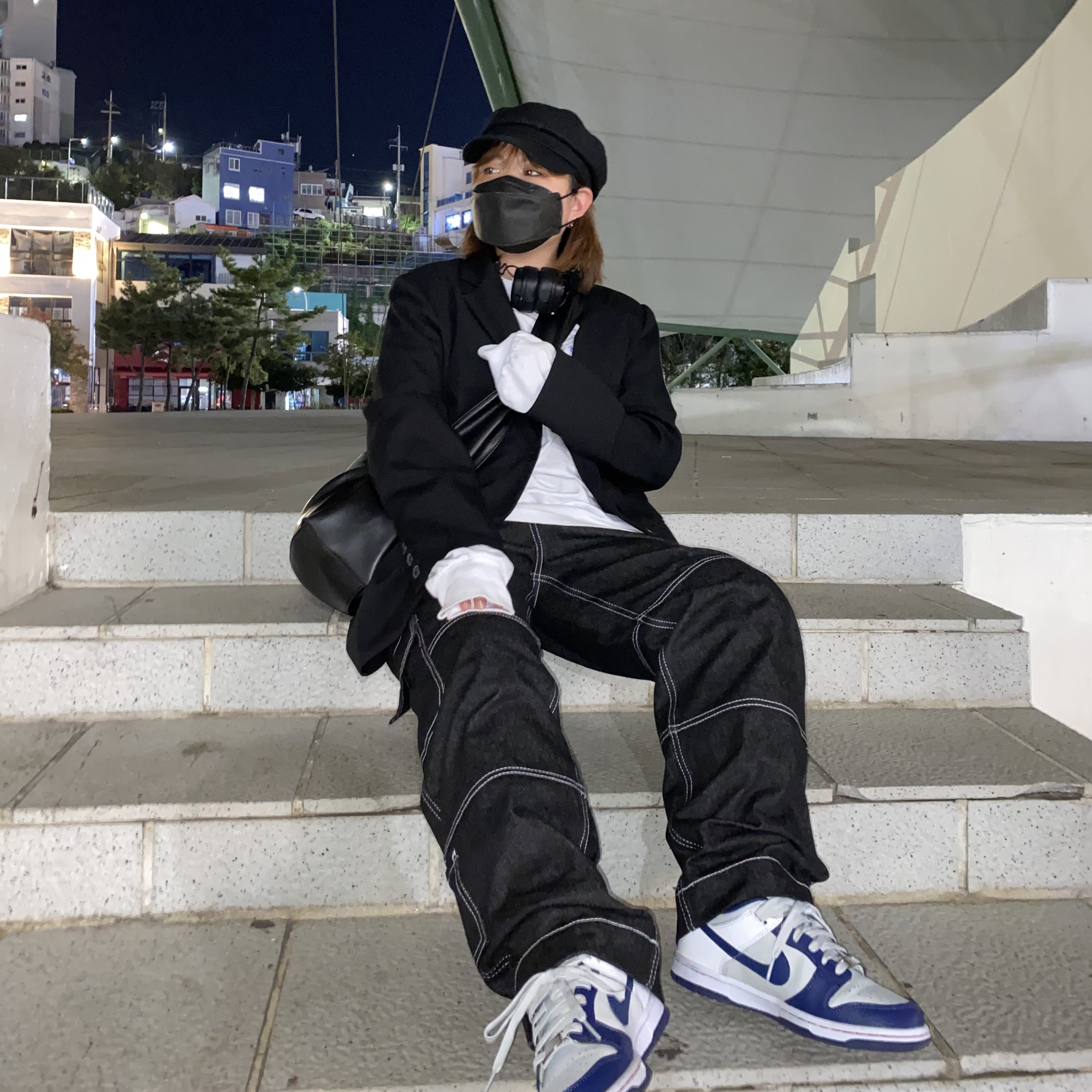 Nike x NBA Dunk Low Retro EMB Nets 착용 스타일