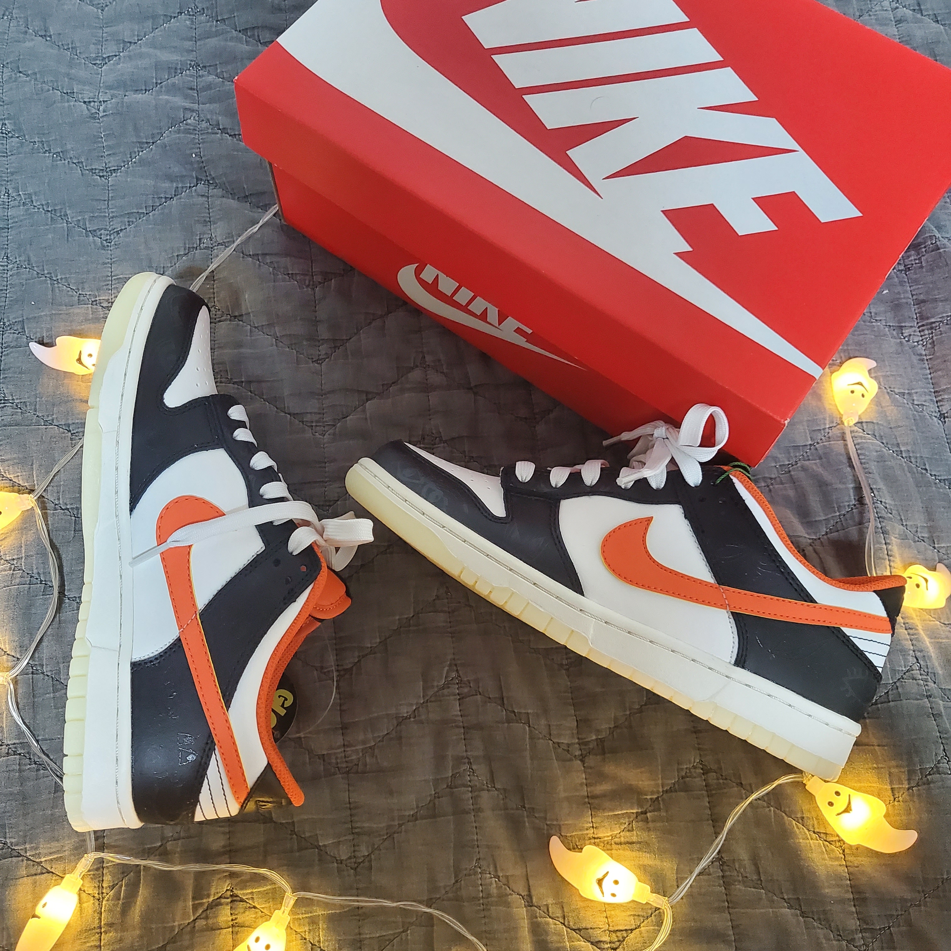 Nike Dunk Low Retro PRM Halloween, (GS) Nike Dunk Low PRM Halloween 착용 스타일