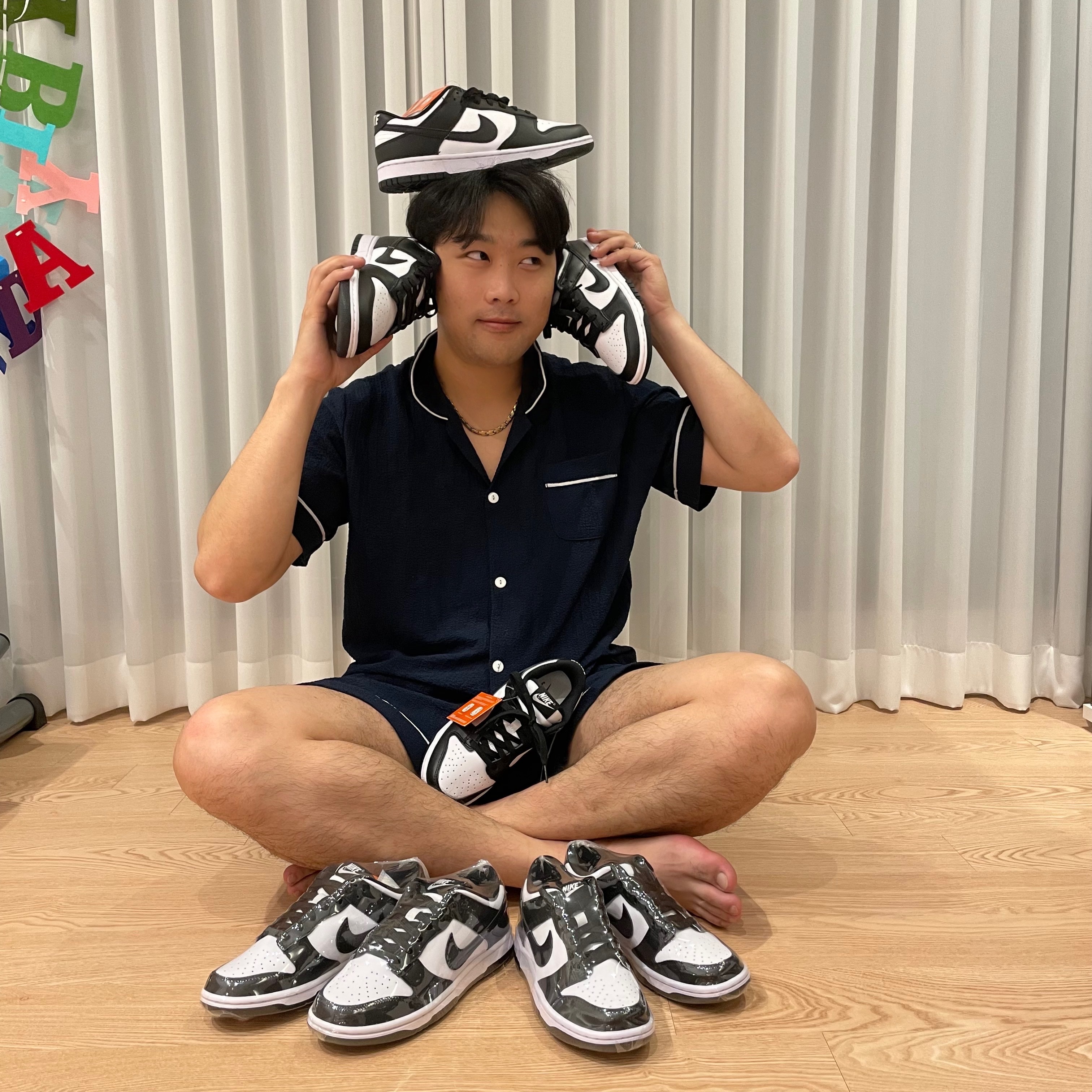 Nike Dunk Low Retro Black, (W) Nike Dunk Low Black 착용 스타일
