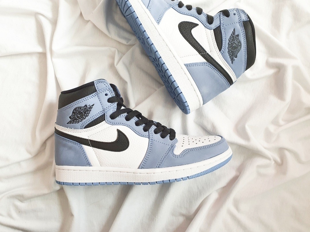 Jordan 1 Retro High OG University Blue, (GS) Jordan 1 Retro High OG University Blue 착용 스타일 - 3