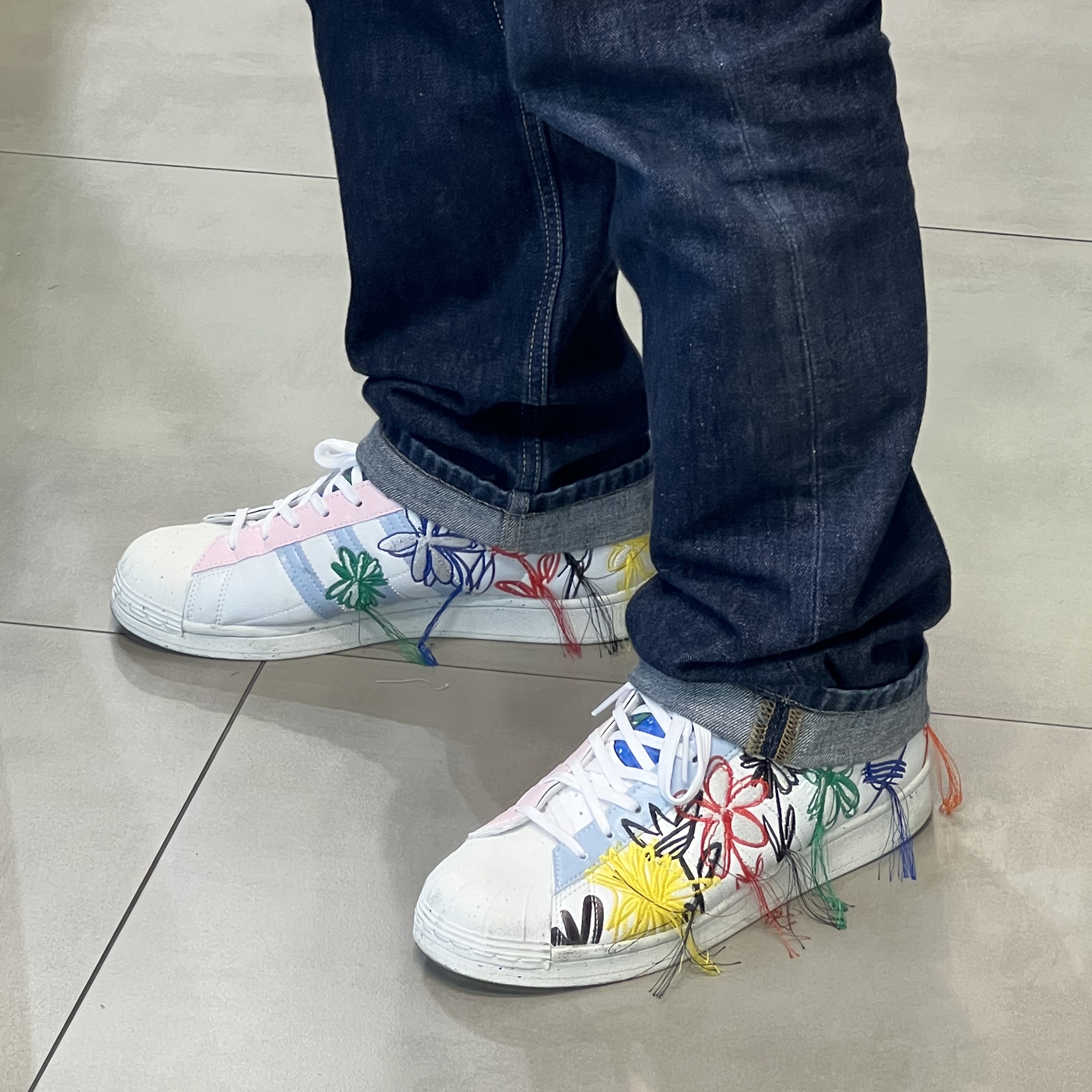 Adidas x Sean Wotherspoon Superstar Superearth 착용 스타일 - 2