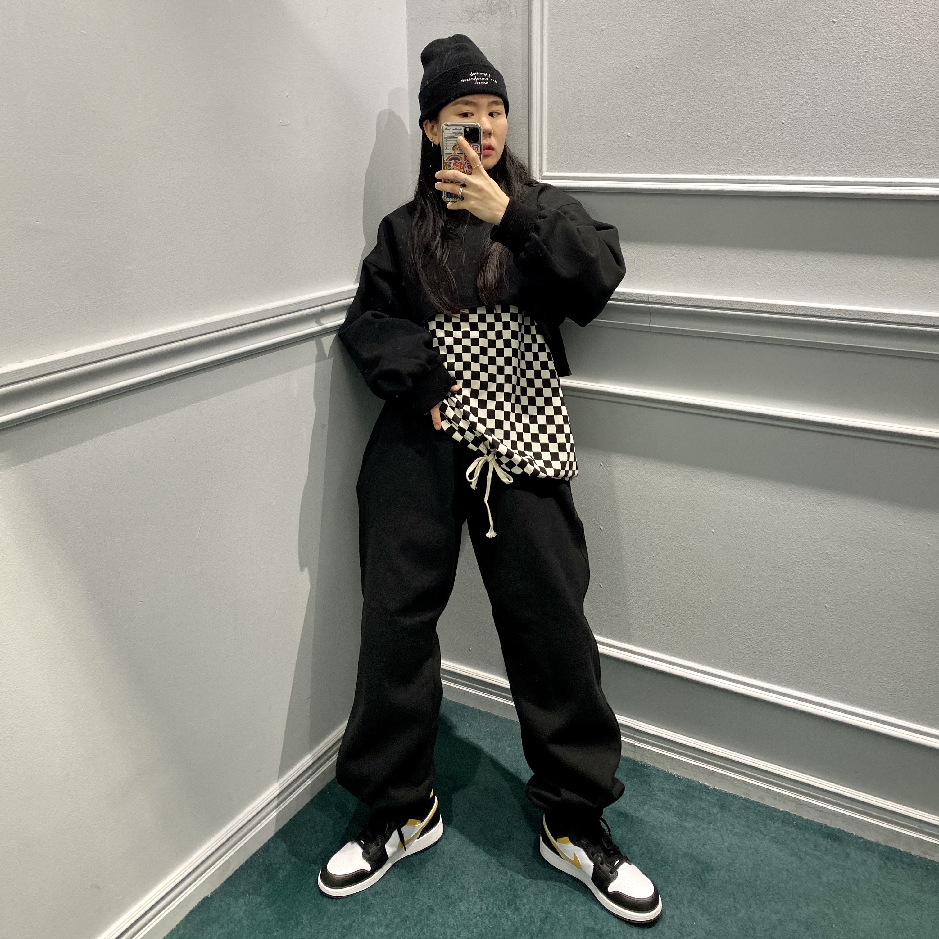 Jordan 1 Mid Pollen 착용 스타일