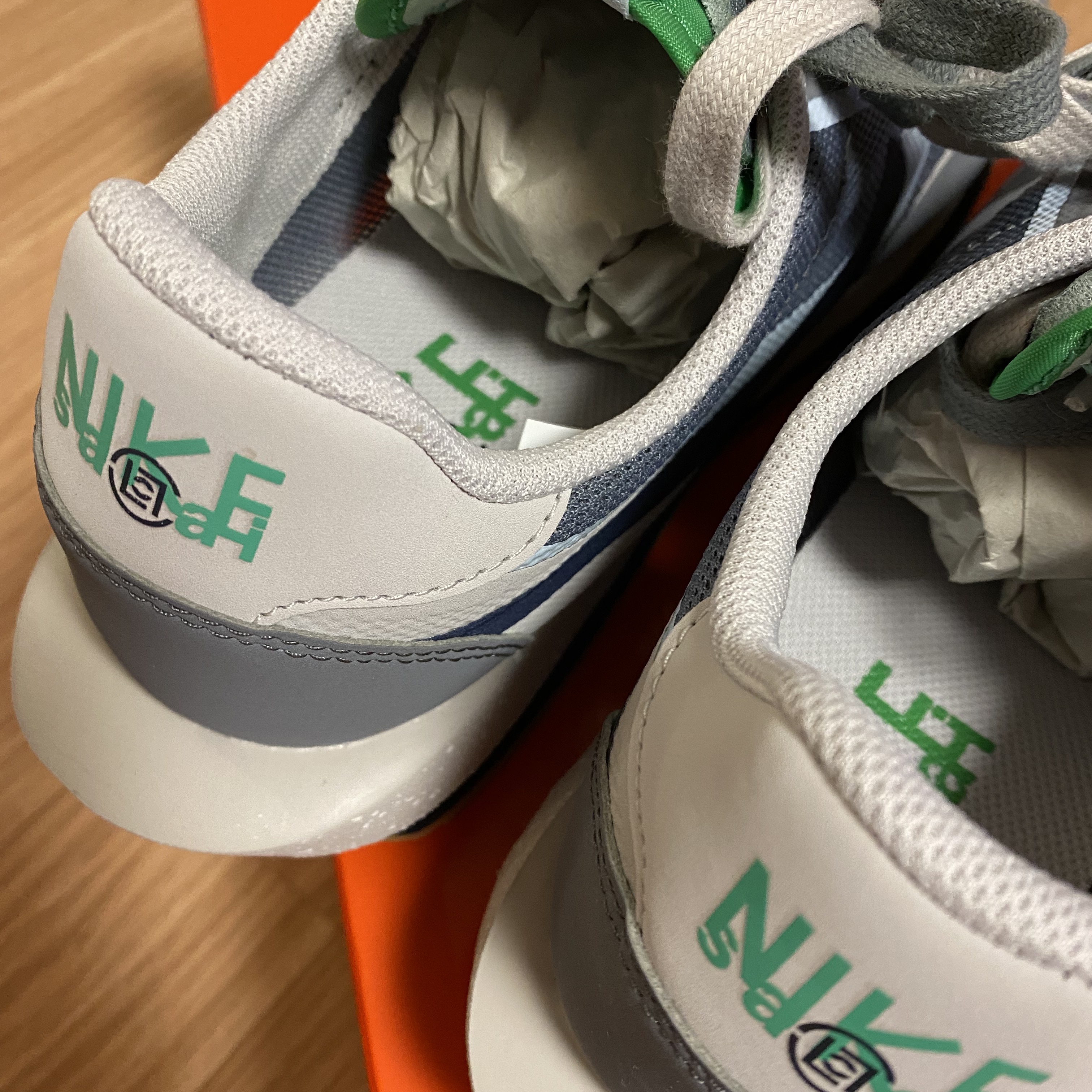 Nike x Sacai x Clot LDWaffle Cool Grey 착용 스타일 - 4