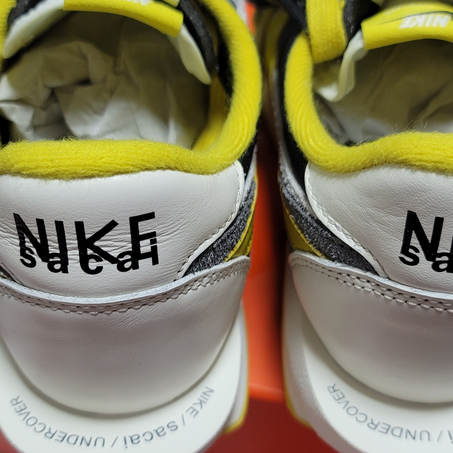 Nike x Sacai x Undercover LDWaffle Black Bright Citron 착용 스타일 - 4