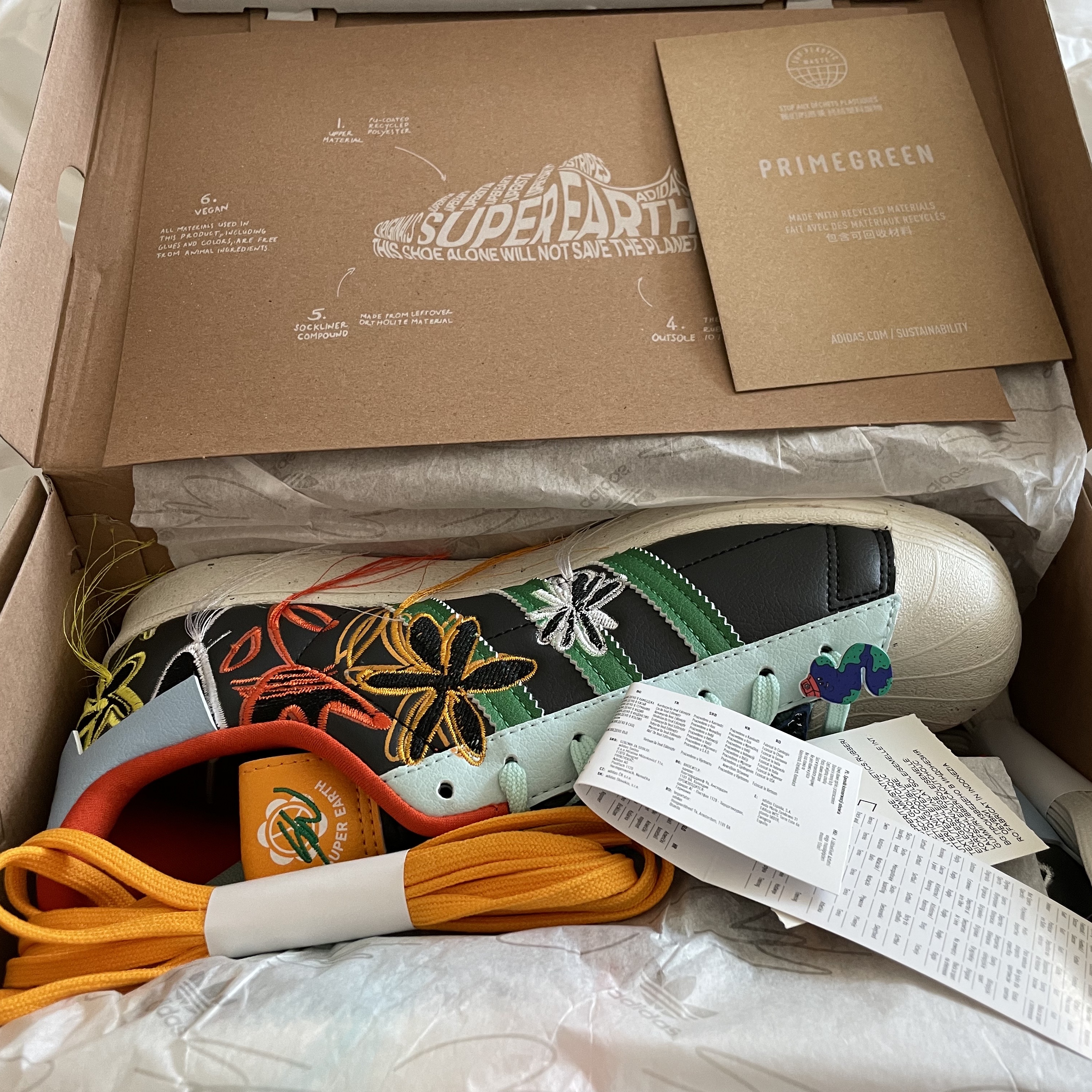 Adidas x Sean Wotherspoon Superstar Superearth Black 착용 스타일 - 2