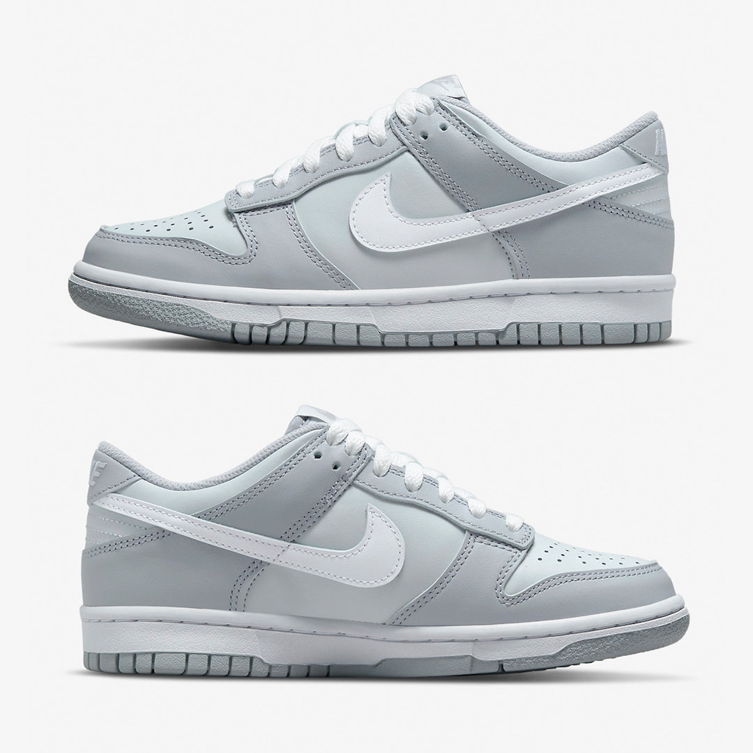 (GS) Nike Dunk Low Wolf Grey 착용 스타일 - 3