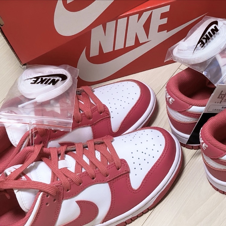(W) Nike Dunk Low Archeo Pink 착용 스타일 - 2