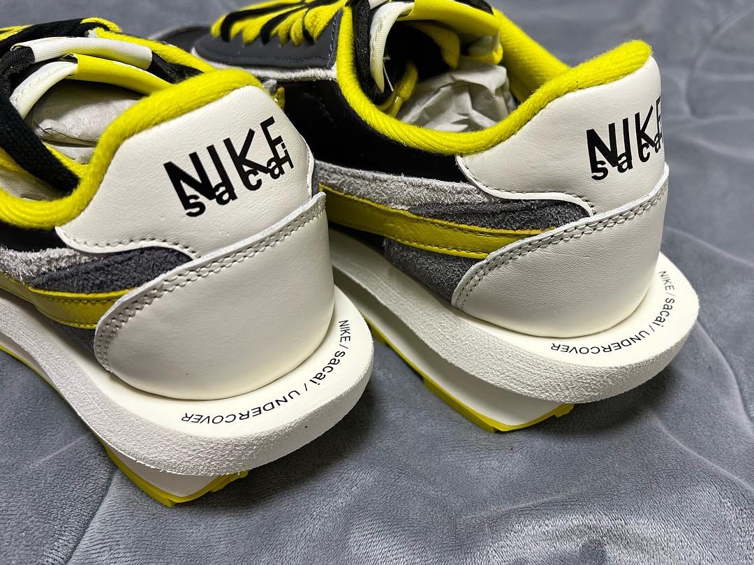 Nike x Sacai x Undercover LDWaffle Black Bright Citron 착용 스타일 - 2