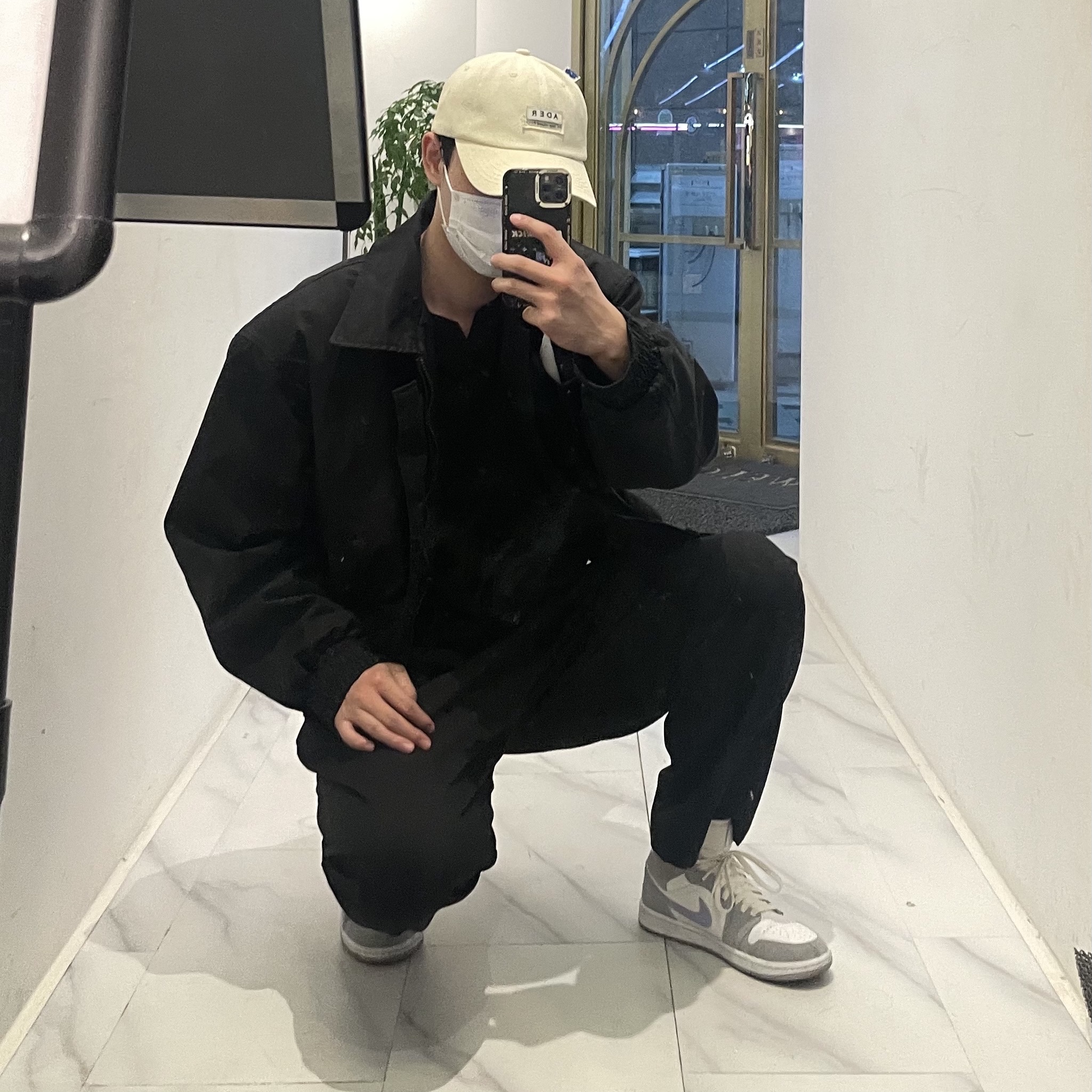 (W) Jordan 1 Mid Wolf Grey 착용 스타일