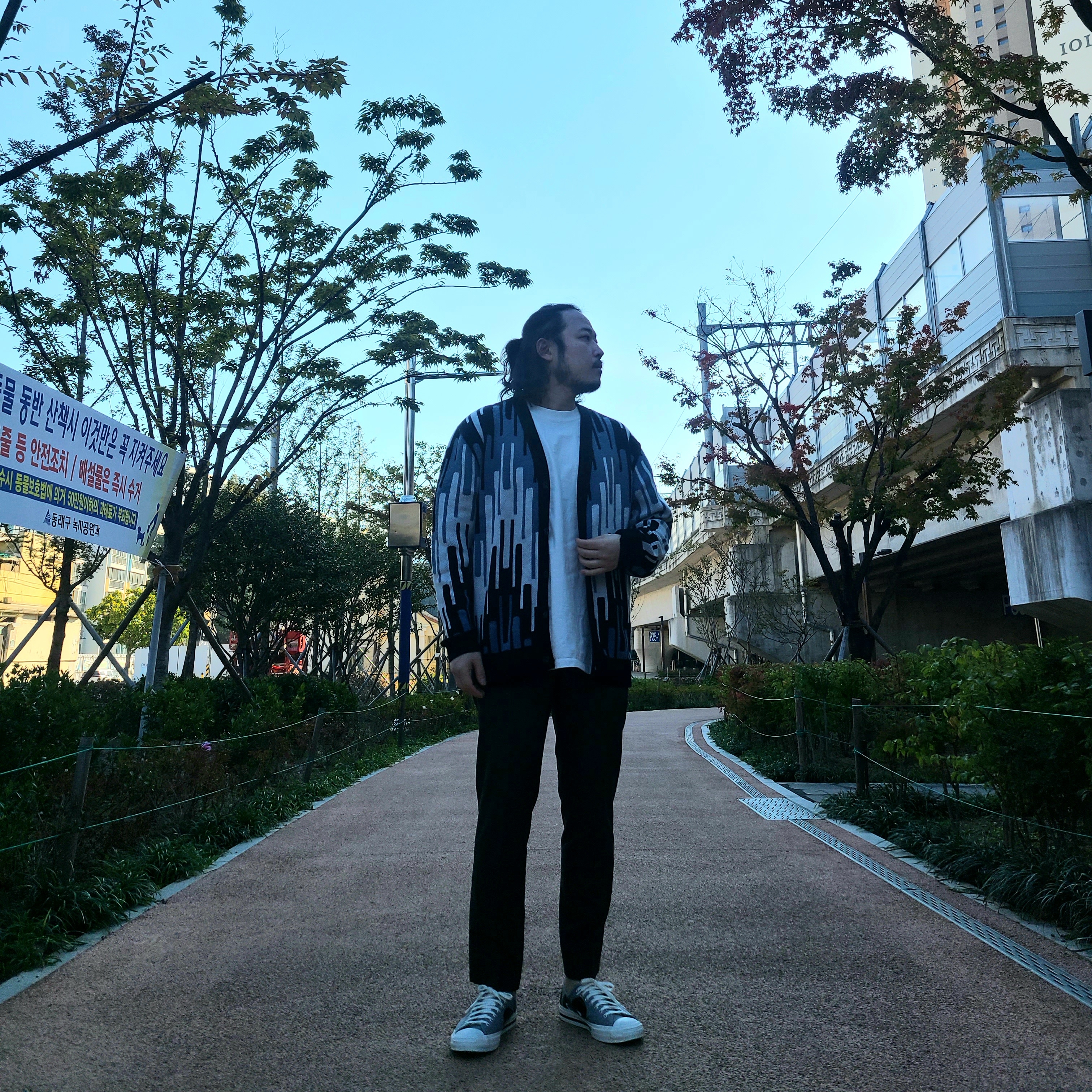 Converse x Play Comme des Garcons Jack Purcell Drizzle Black 착용 스타일 - 1