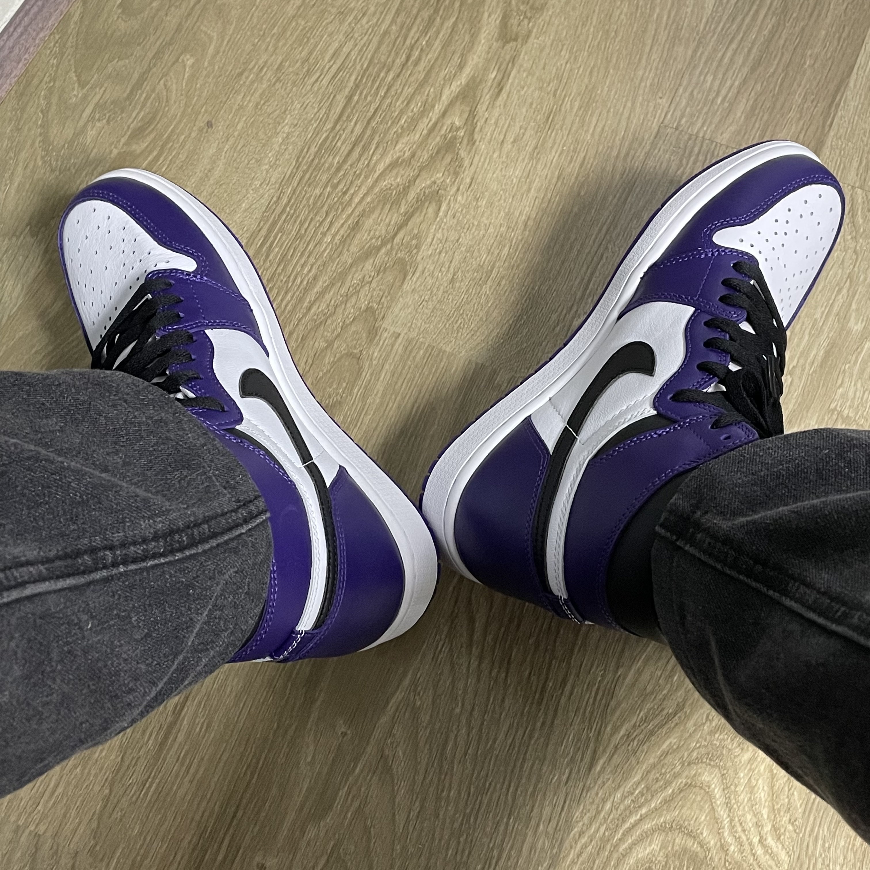 Jordan 1 Retro High OG Court Purple 2020 착용 스타일 - 1