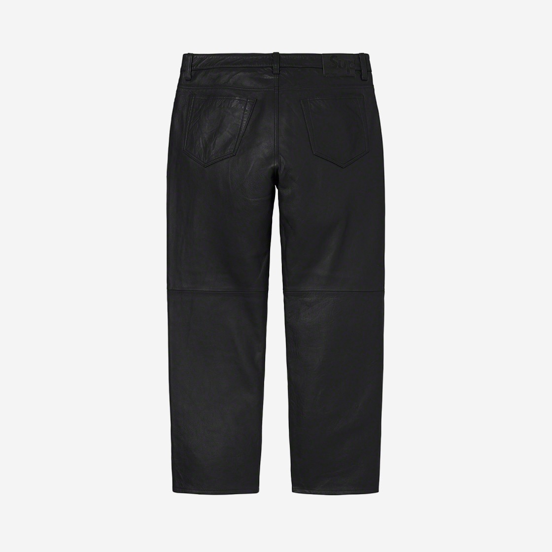 Supreme Leather 5-Pocket Jean Black - 21FW 상세 이미지 2