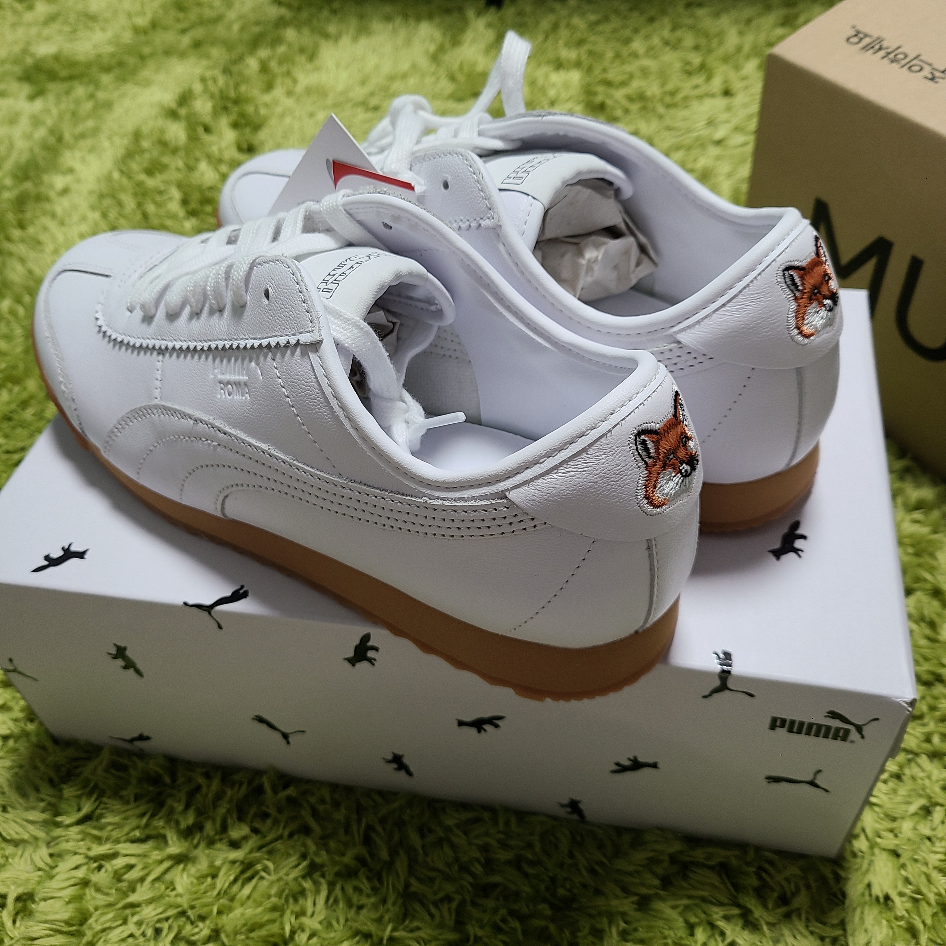 Puma x Maison Kitsune Roma White 착용 스타일 - 1