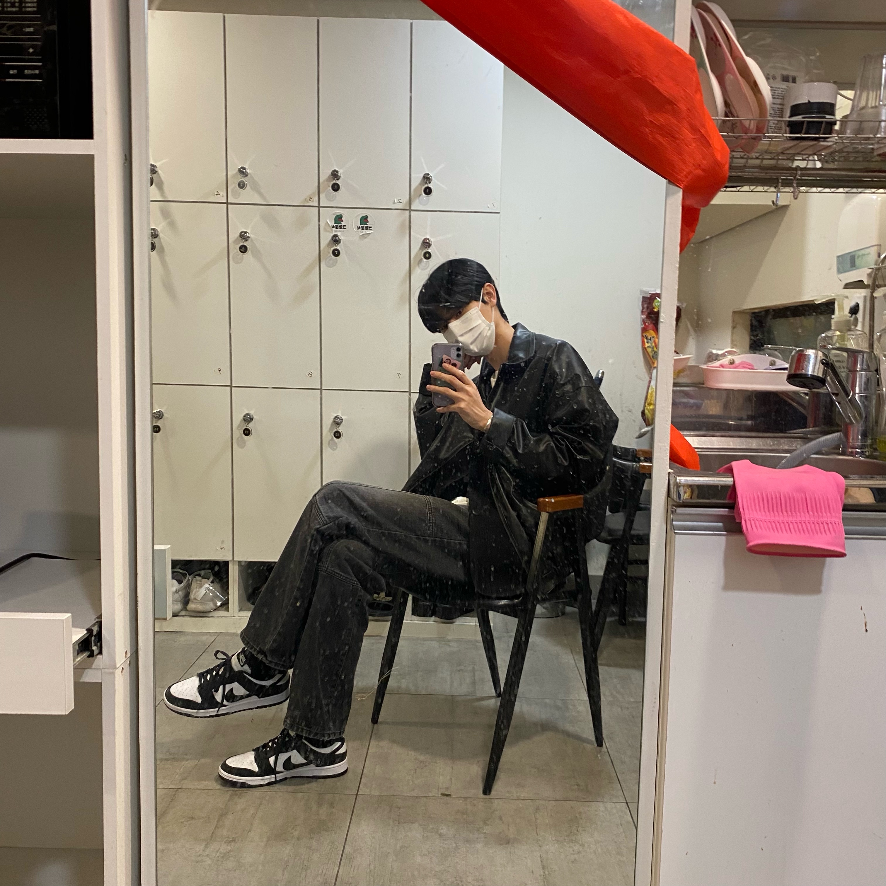 Nike Dunk Low Retro Black 착용 스타일