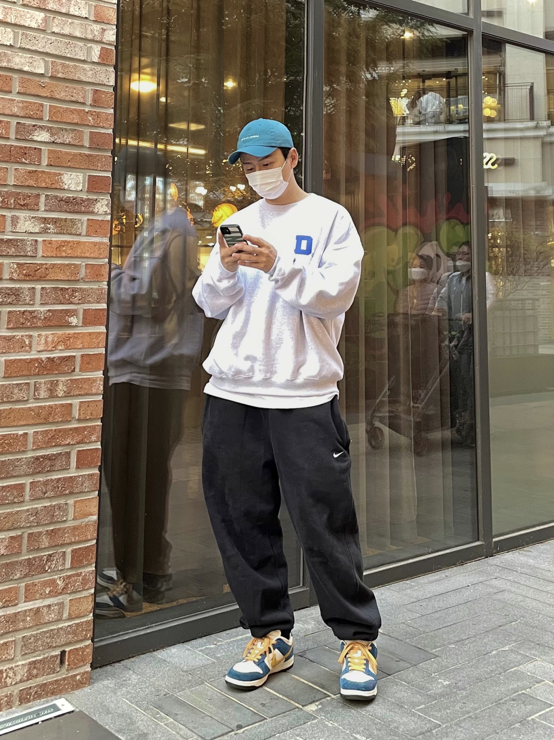 Nike NRG Solo Swoosh Fleece Pants Black White - Asia, Nike x Kasina Dunk Low 80's Bus 착용 스타일 - 1