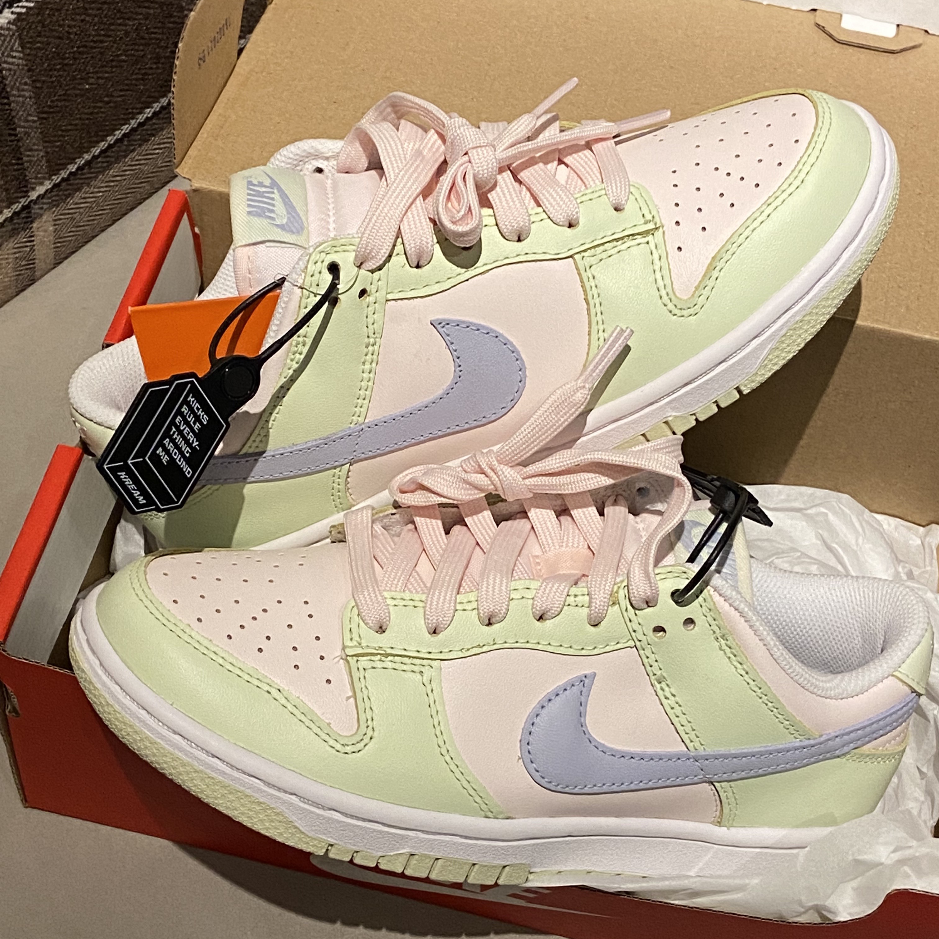 (W) Nike Dunk Low Light Soft Pink 착용 스타일
