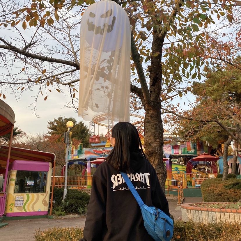 Supreme x Thrasher Hooded Sweatshirt Black - 21FW 착용 스타일 - 1