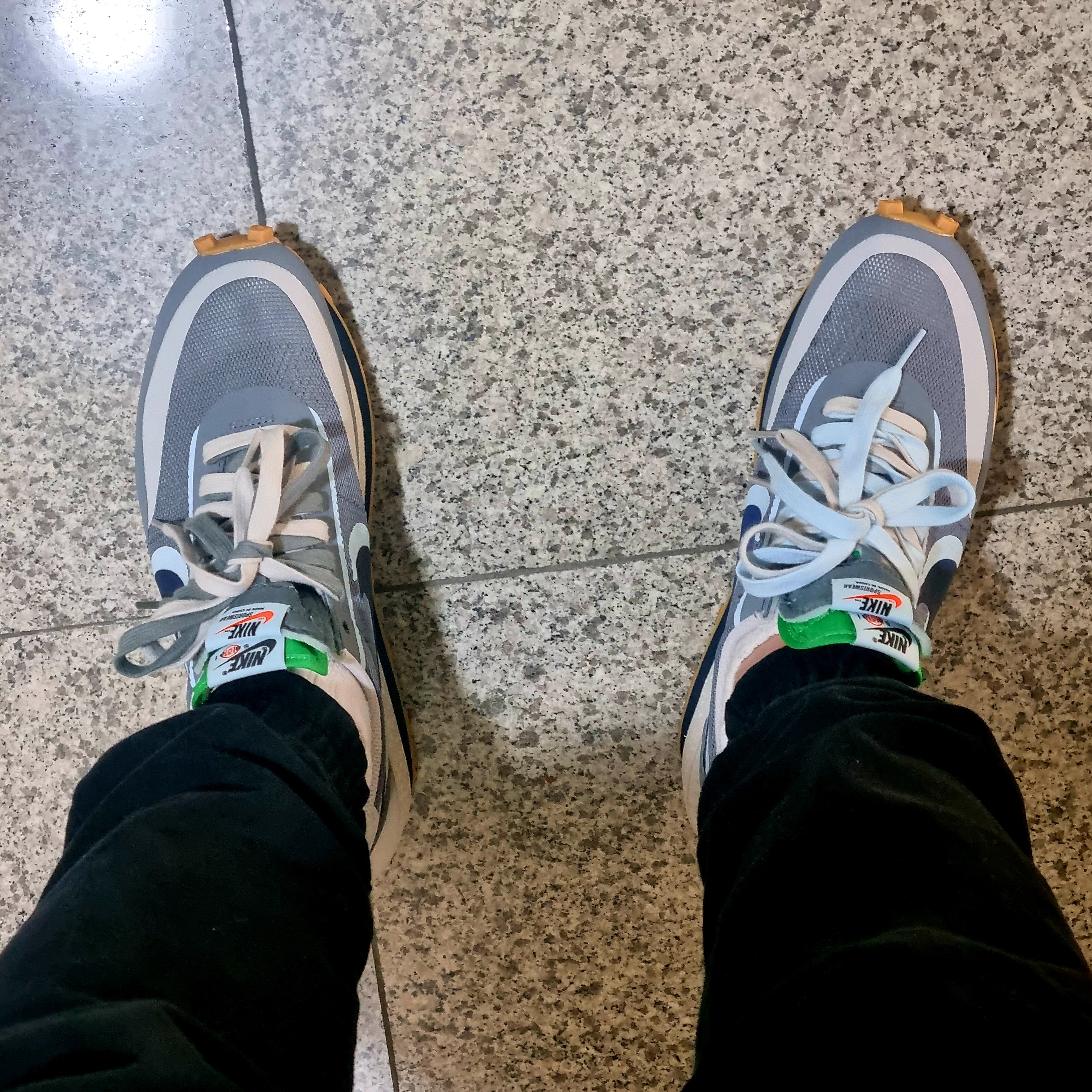 Nike x Sacai x Clot LDWaffle Cool Grey 착용 스타일