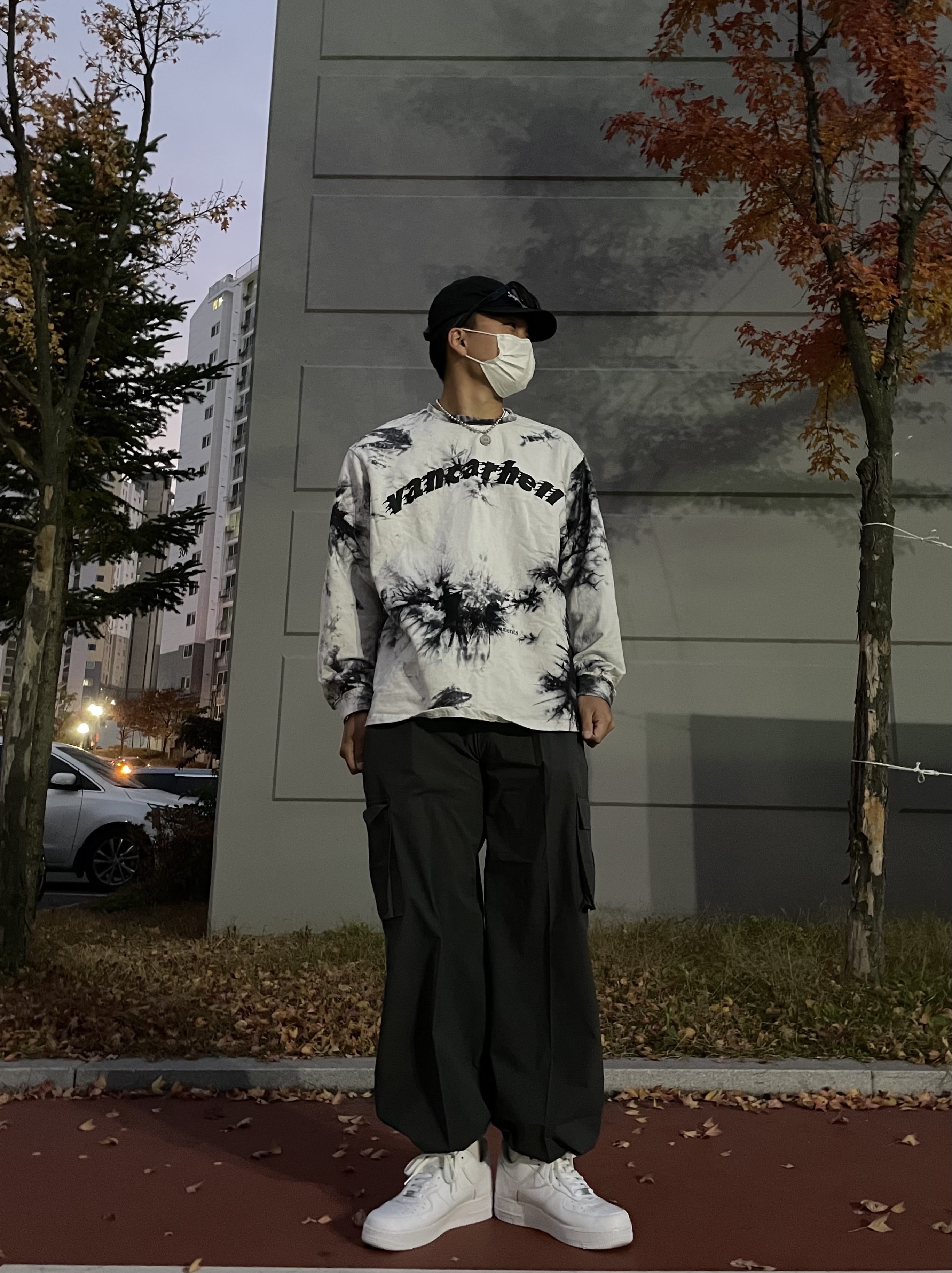 Nike x Supreme Air Force 1 Low White 착용 스타일