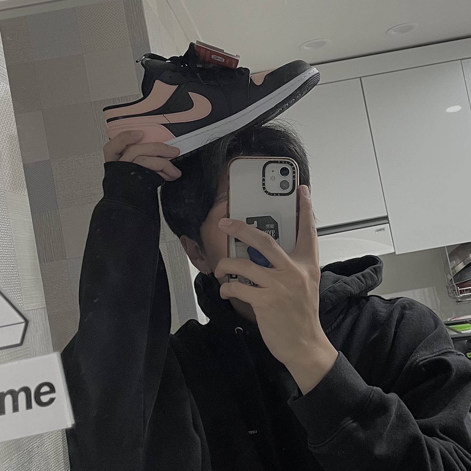 Jordan 1 Low Crimson Tint 착용 스타일