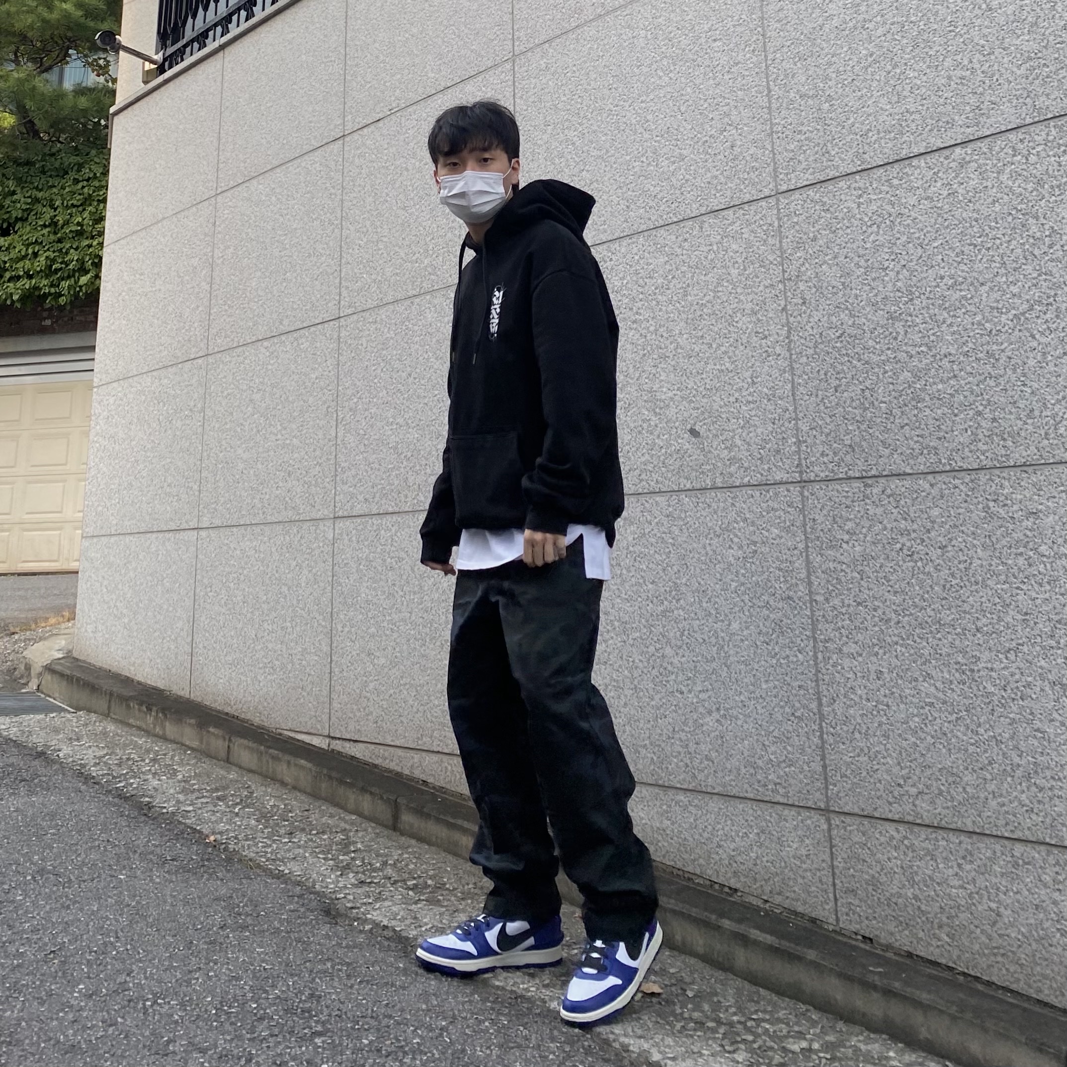 Nike x Ambush Dunk High Deep Royal Blue 착용 스타일