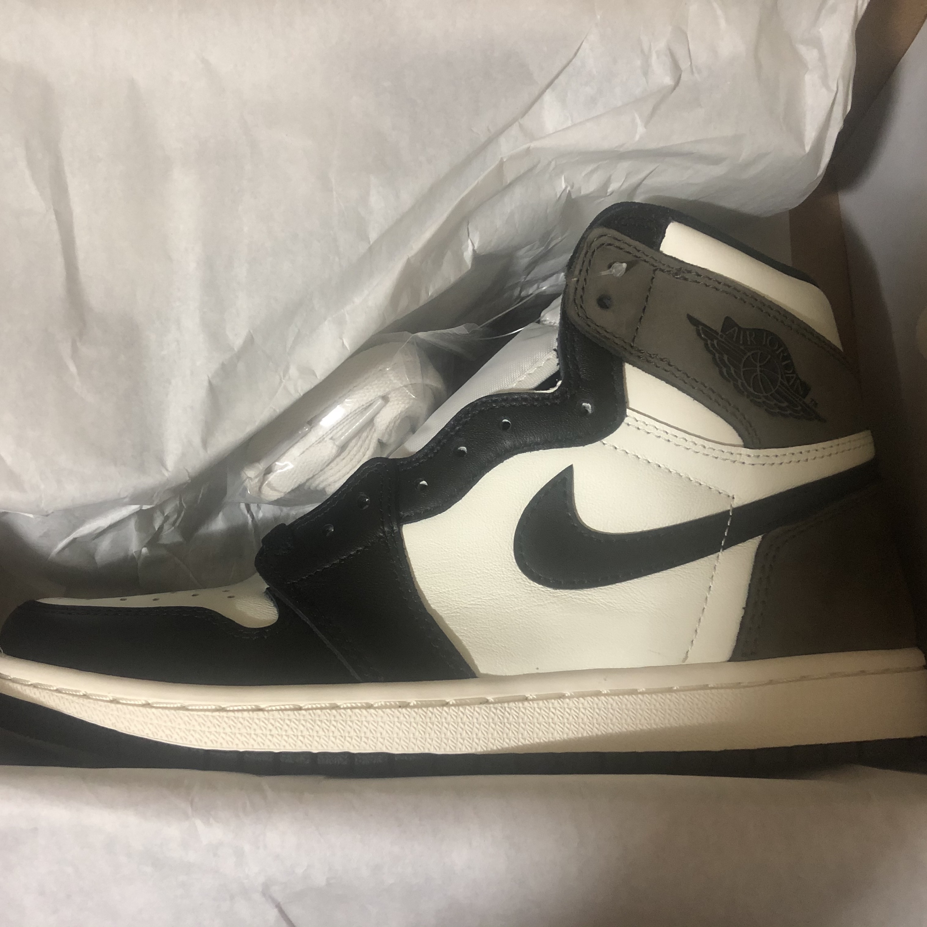 Jordan 1 Retro High OG Black Mocha 착용 스타일 - 1