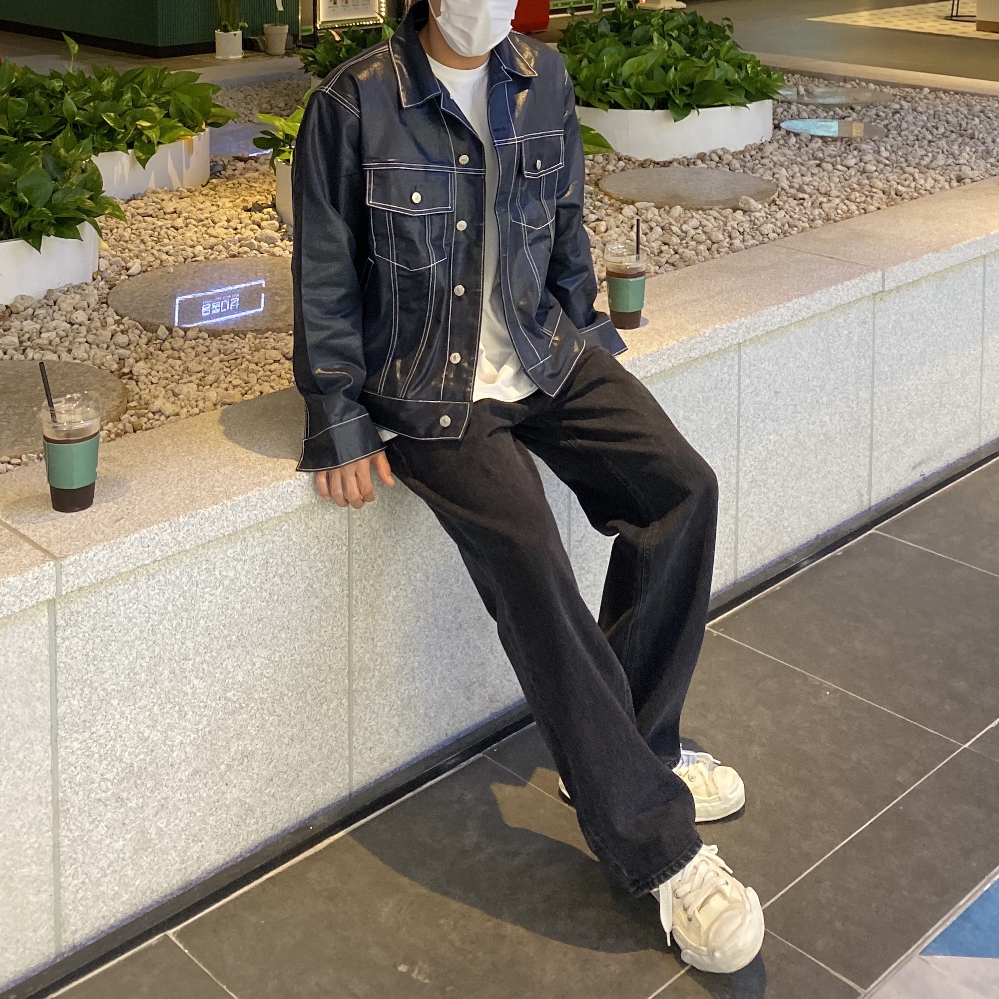 Maison Mihara Yasuhiro Hank OG Sole Over Dyed Lowcut Sneakers Beige 착용 스타일 - 2