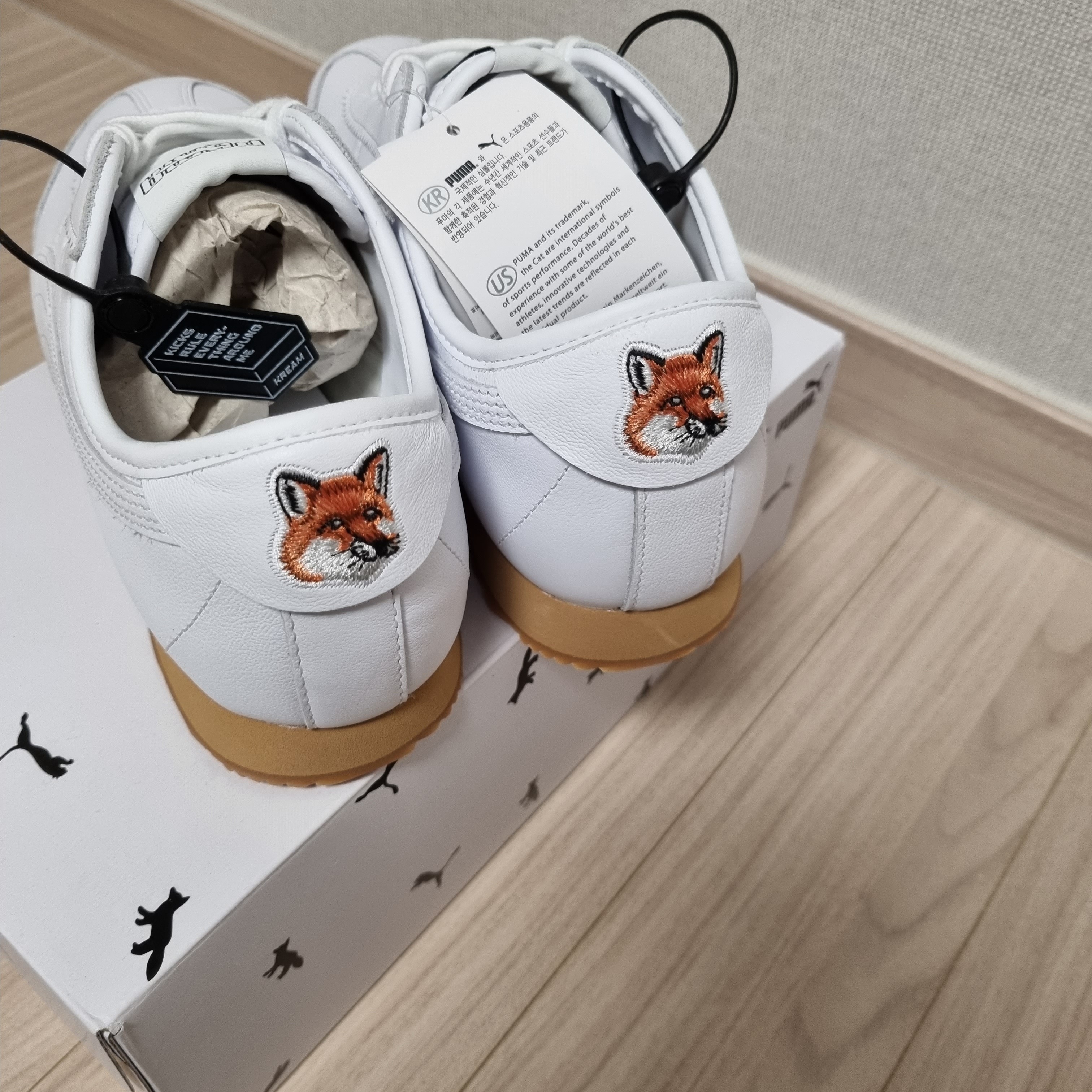 Puma x Maison Kitsune Roma White 착용 스타일 - 2