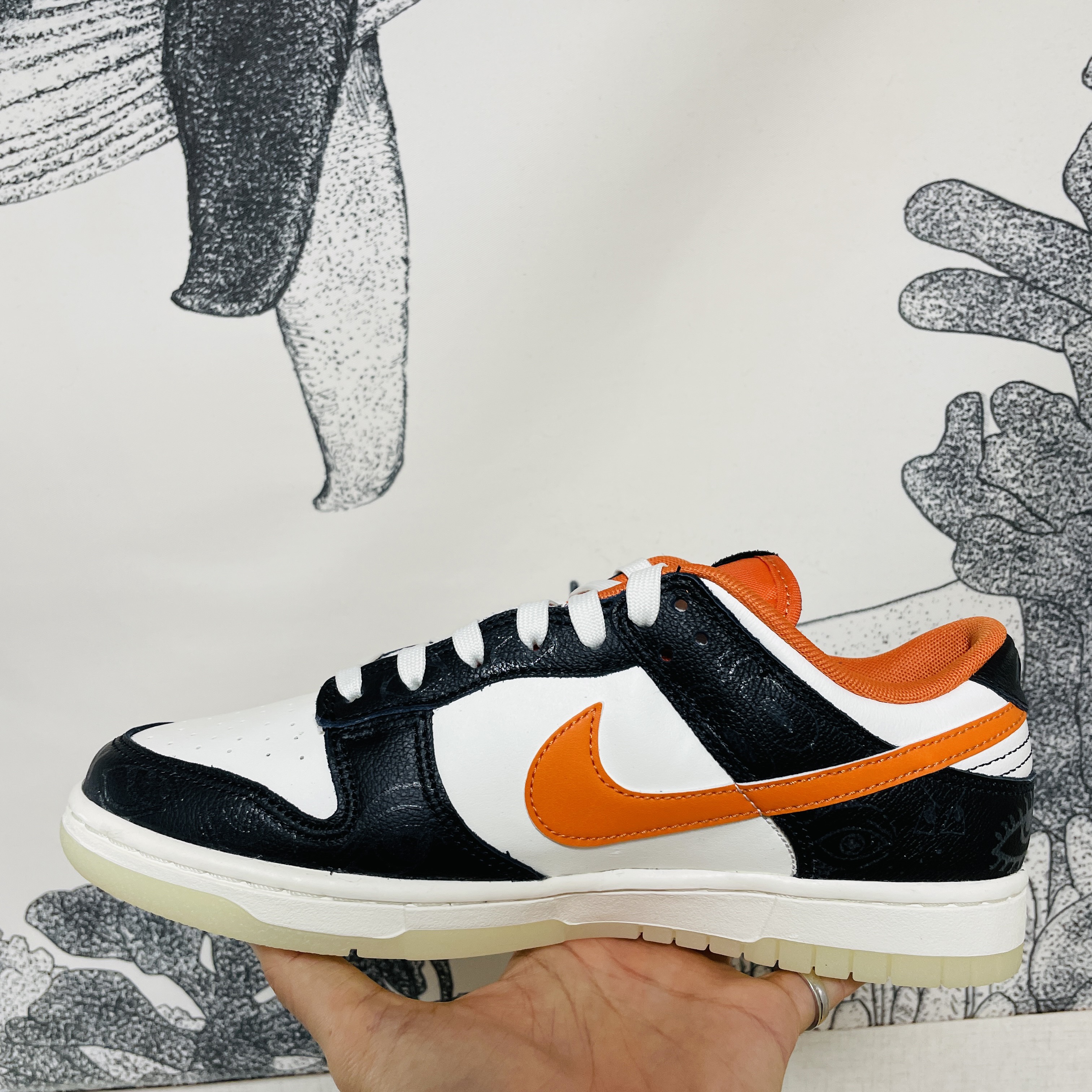 Nike Dunk Low Retro PRM Halloween 착용 스타일 - 3