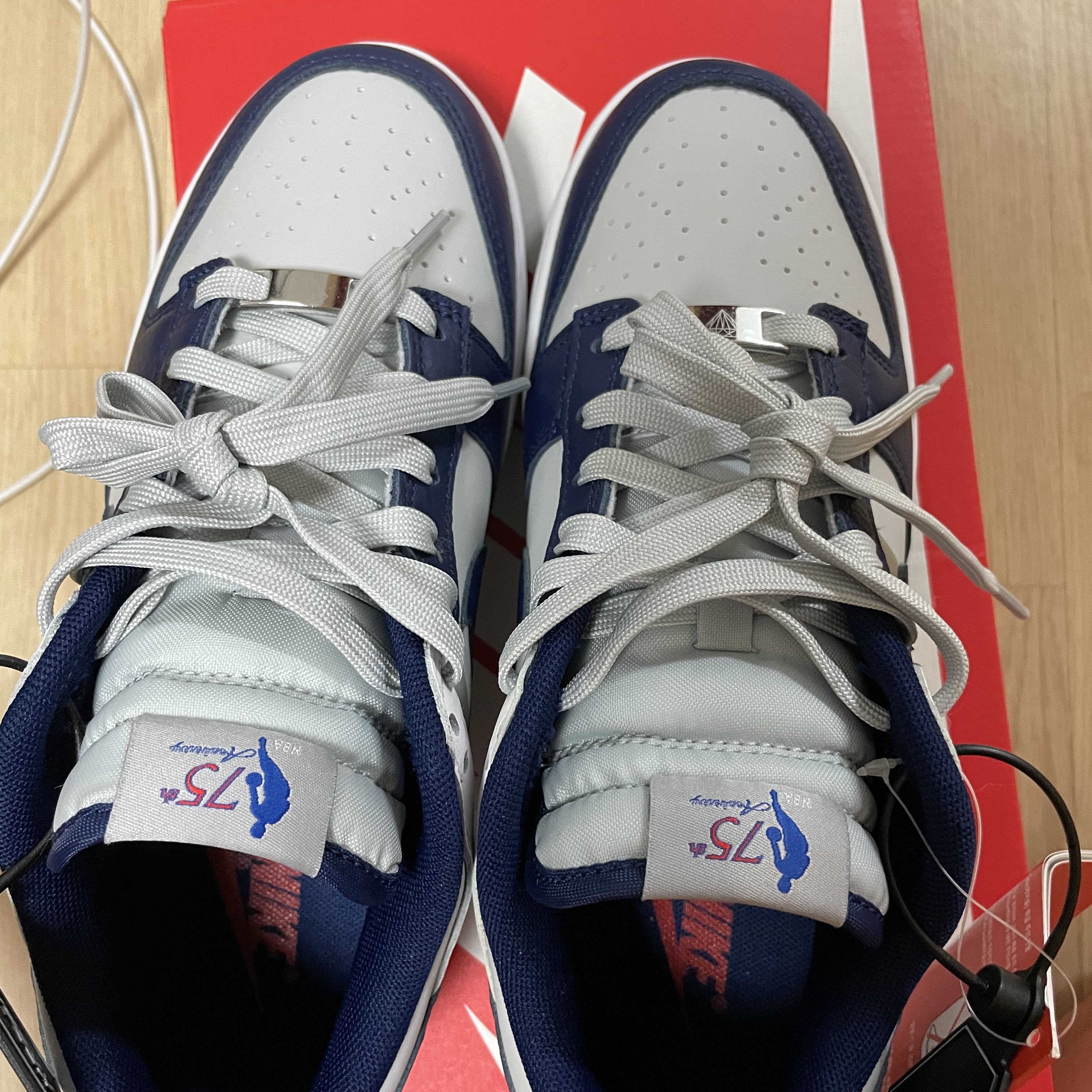 Nike x NBA Dunk Low Retro EMB Nets 착용 스타일 - 2
