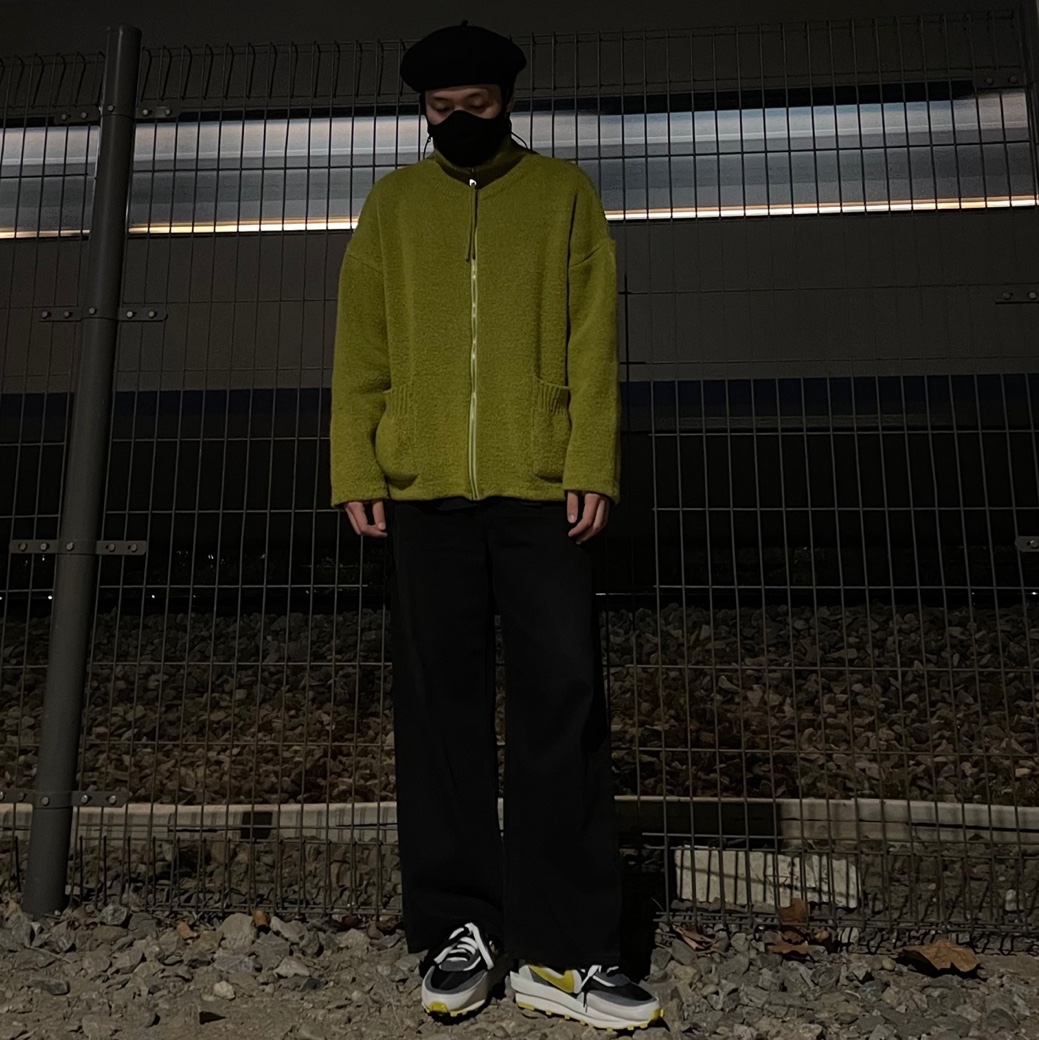 Nike x Sacai x Undercover LDWaffle Black Bright Citron 착용 스타일