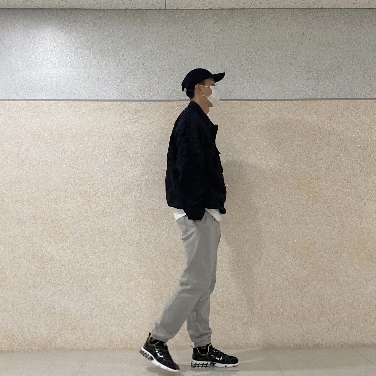Nike x Stussy Air Zoom Spiridon Kukini Black 착용 스타일