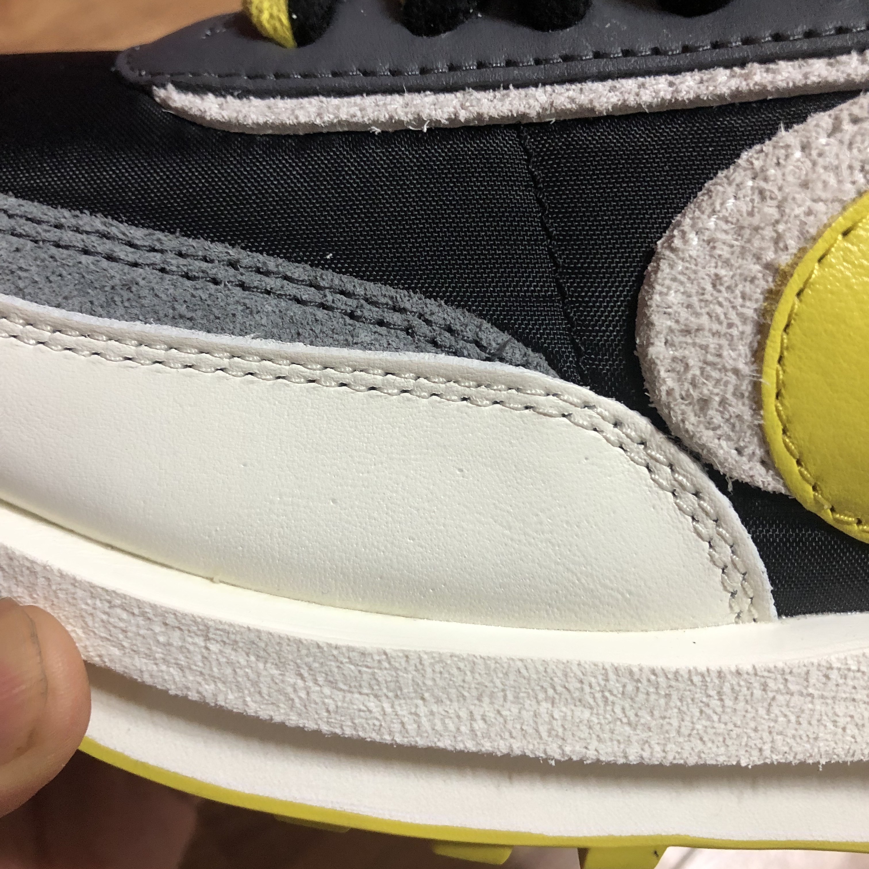 Nike x Sacai x Undercover LDWaffle Black Bright Citron 착용 스타일
