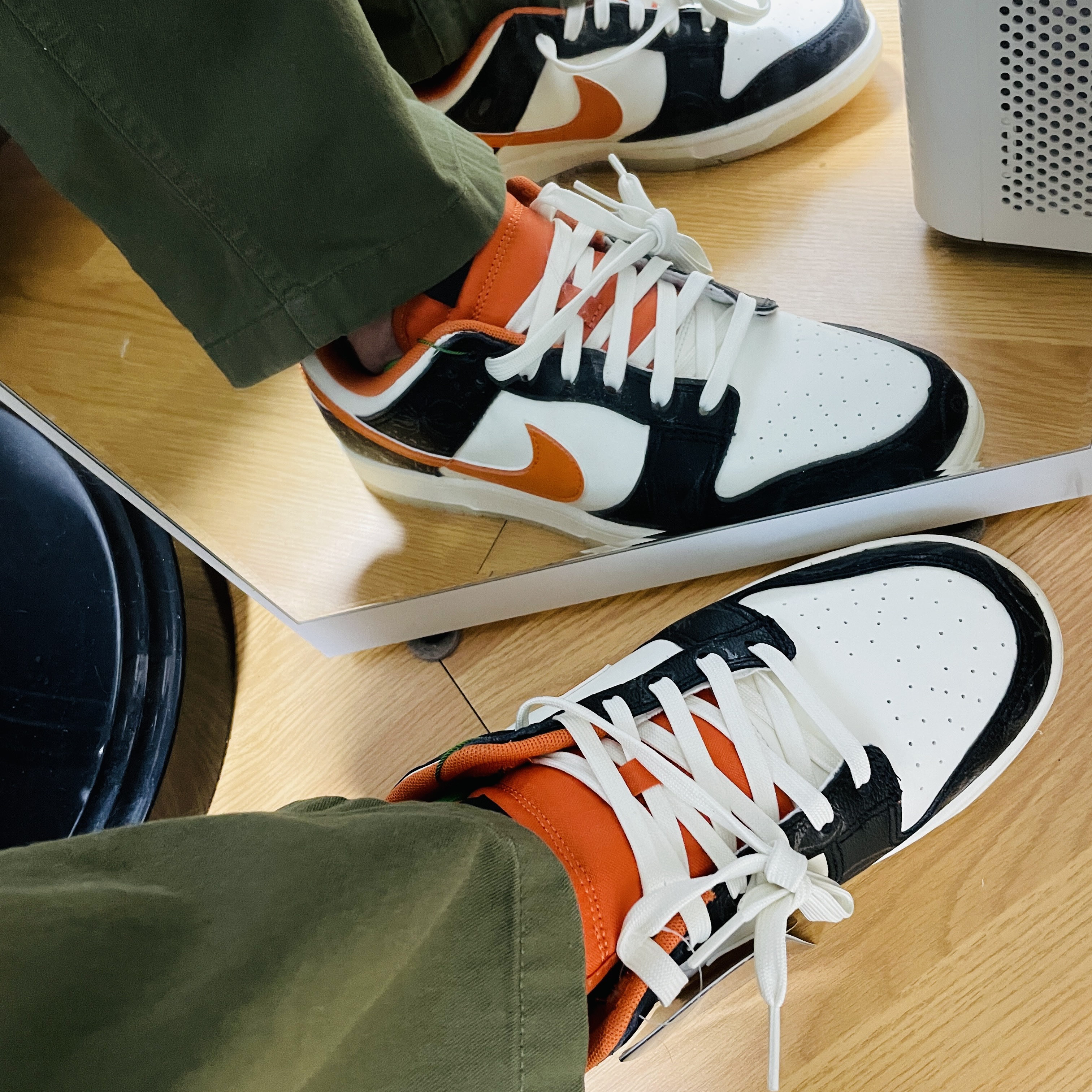 Nike Dunk Low Retro PRM Halloween 착용 스타일 - 4