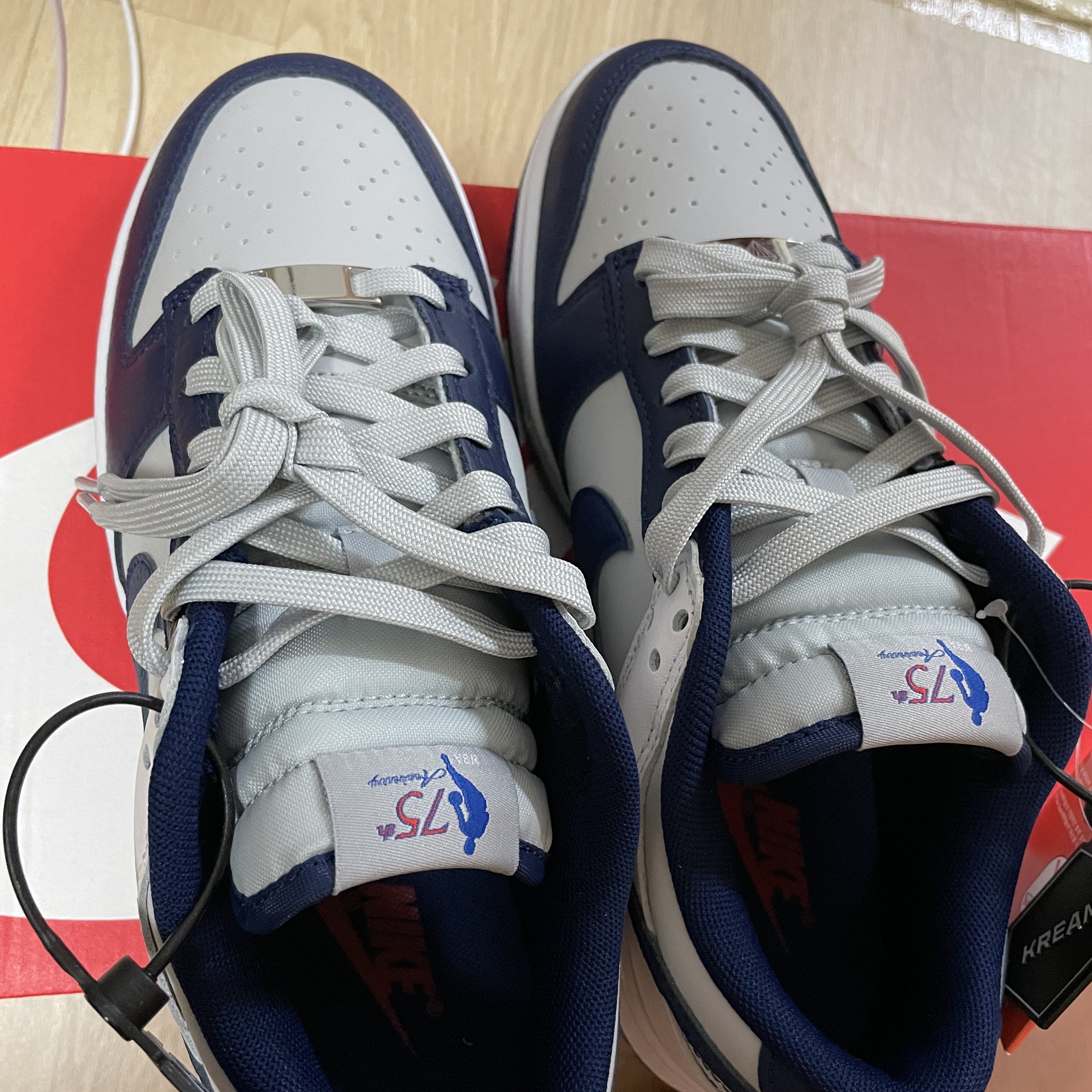 Nike x NBA Dunk Low Retro EMB Nets 착용 스타일 - 4