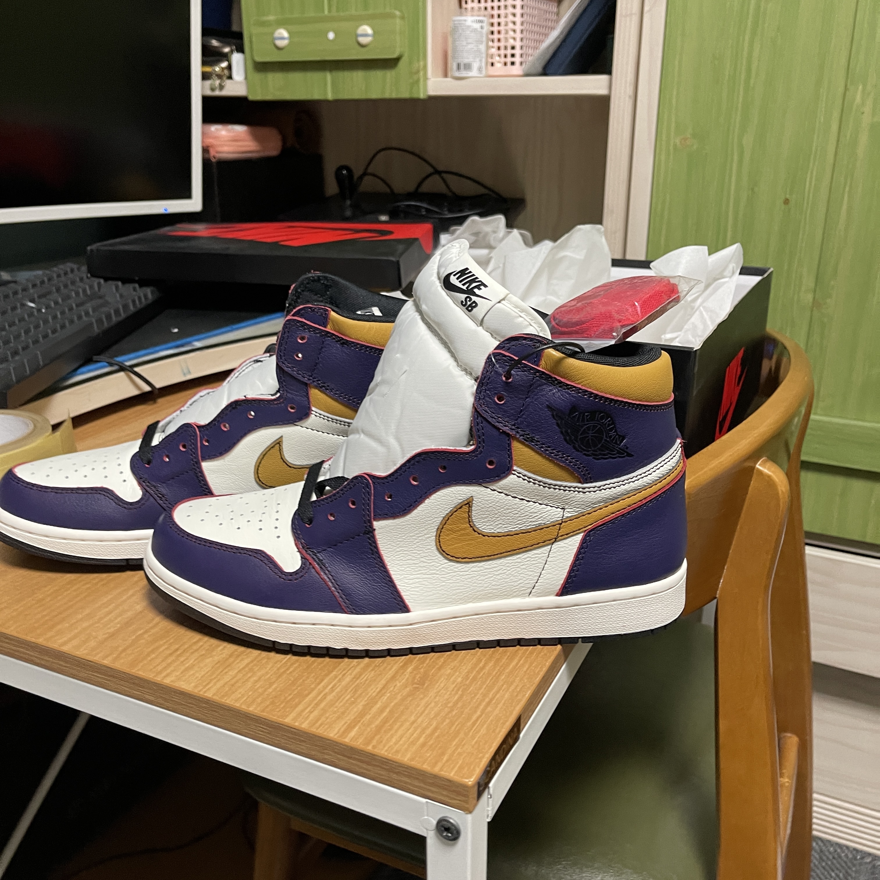 Jordan 1 Retro High OG Defiant SB LA to Chicago 착용 스타일 - 1