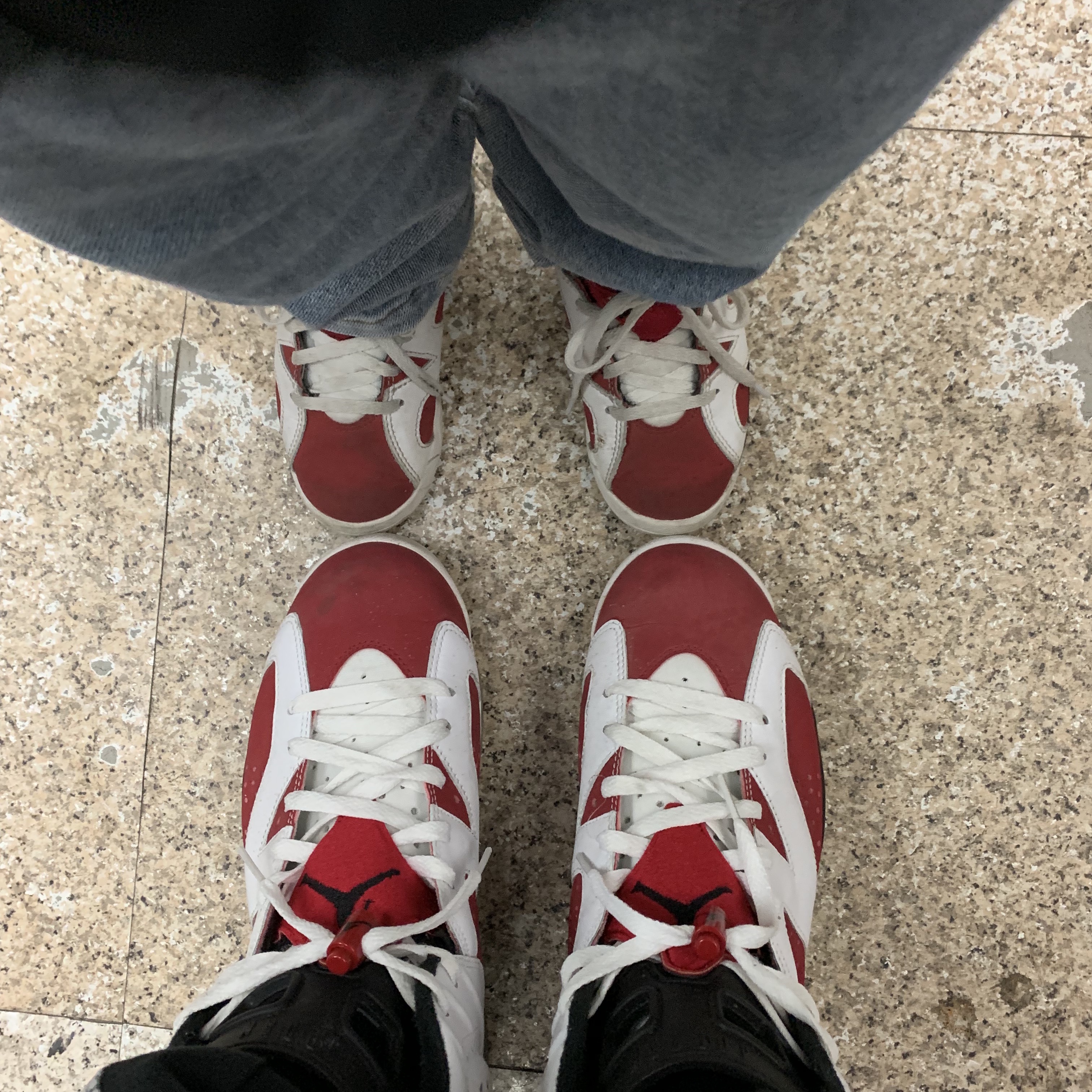 Jordan 6 Retro Carmine 2014, (PS) Jordan 6 Retro Carmine 2021 착용 스타일