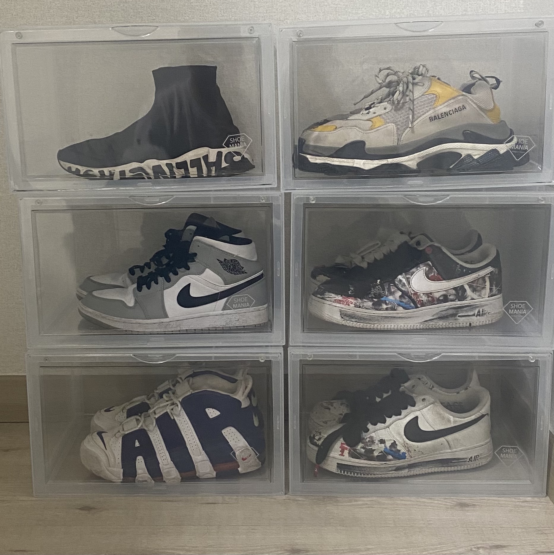 Nike Air More Uptempo Knicks, Nike x Peaceminusone Air Force 1 Low Para-Noise 2.0 착용 스타일