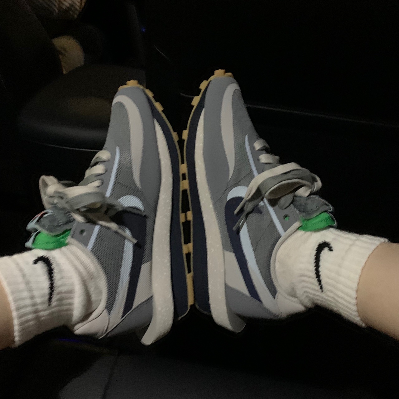 Nike x Sacai x Clot LDWaffle Cool Grey 착용 스타일